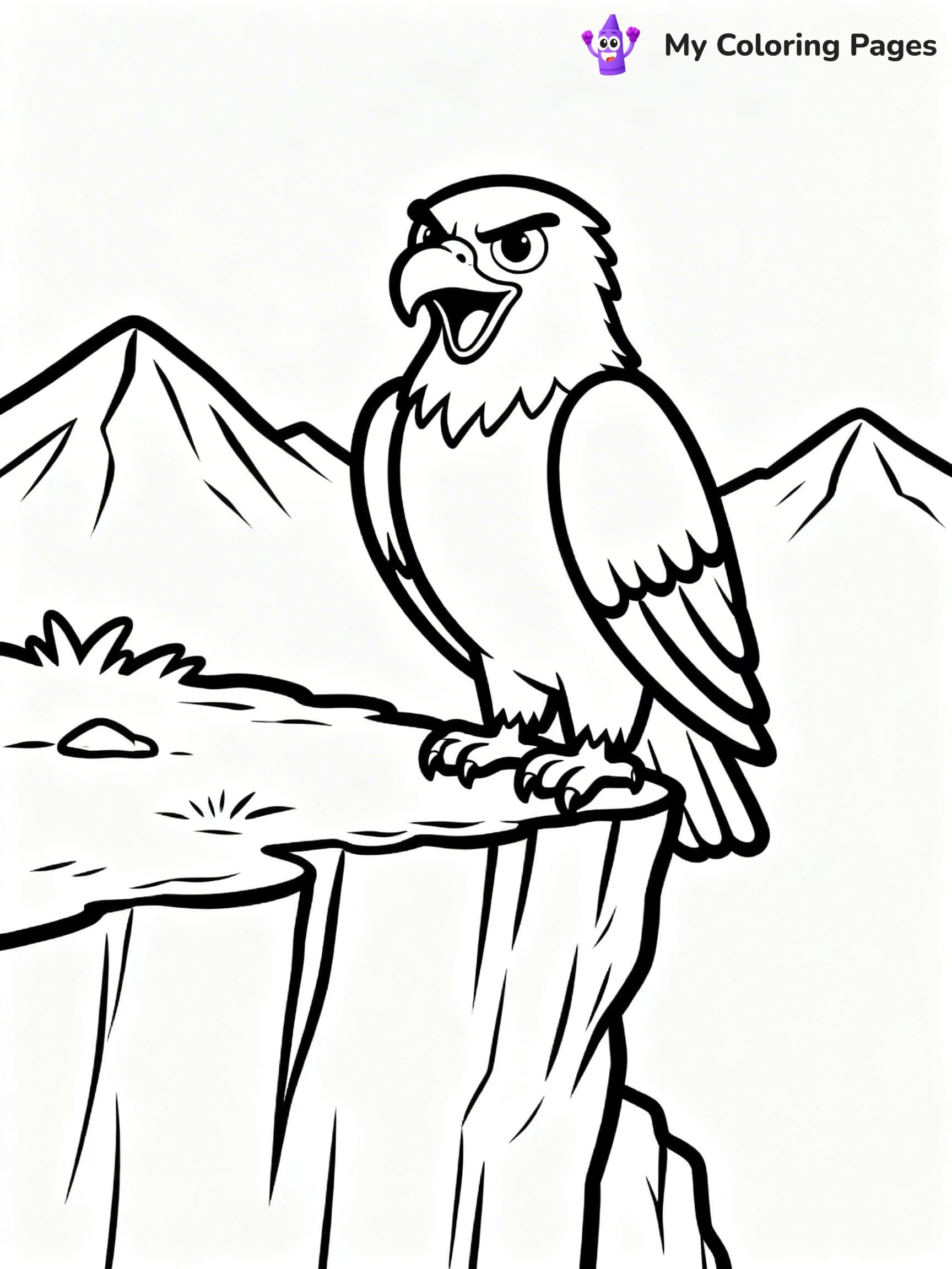 Easy Bird Coloring Pages - 23