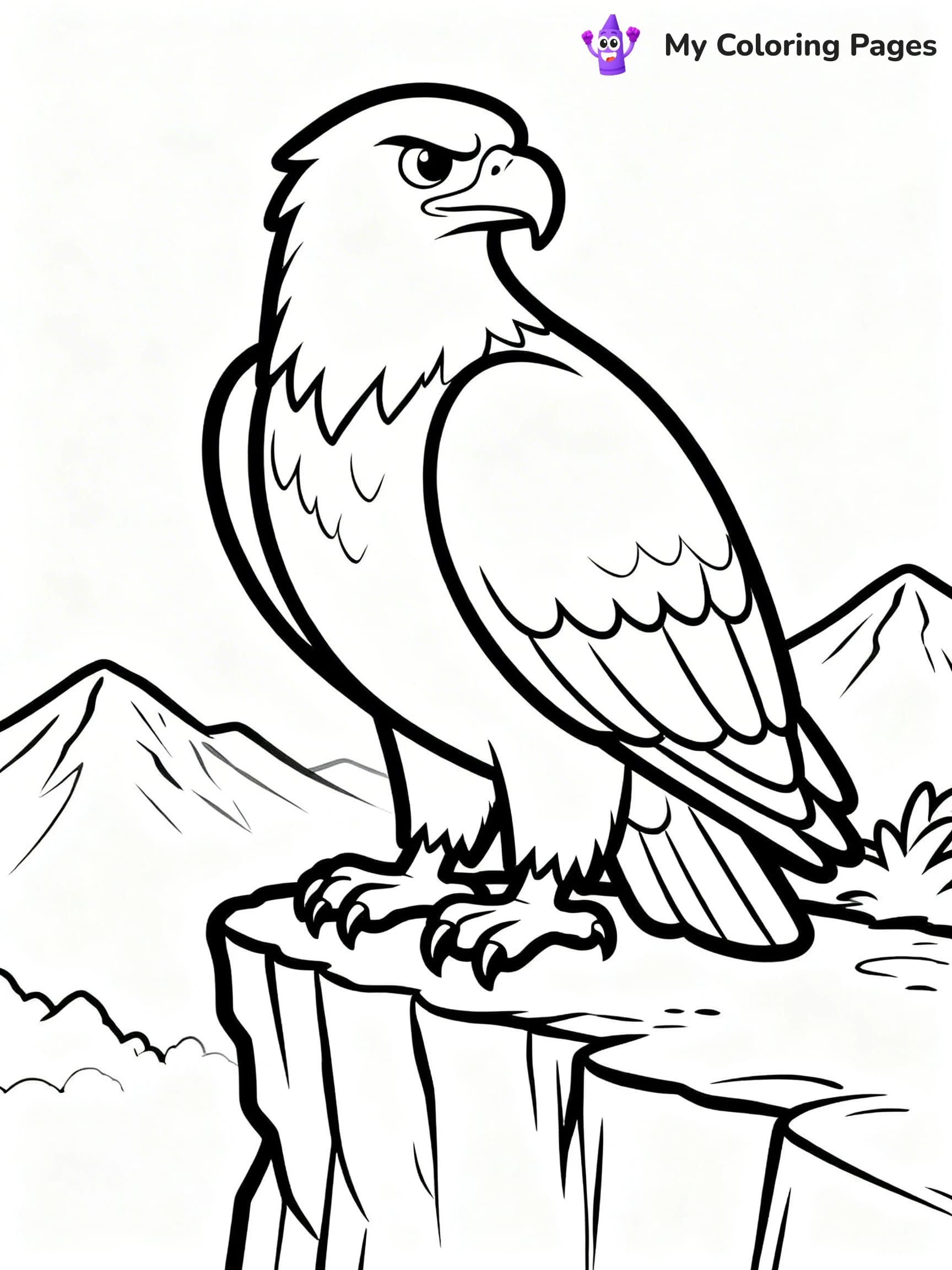 Easy Bird Coloring Pages - 21