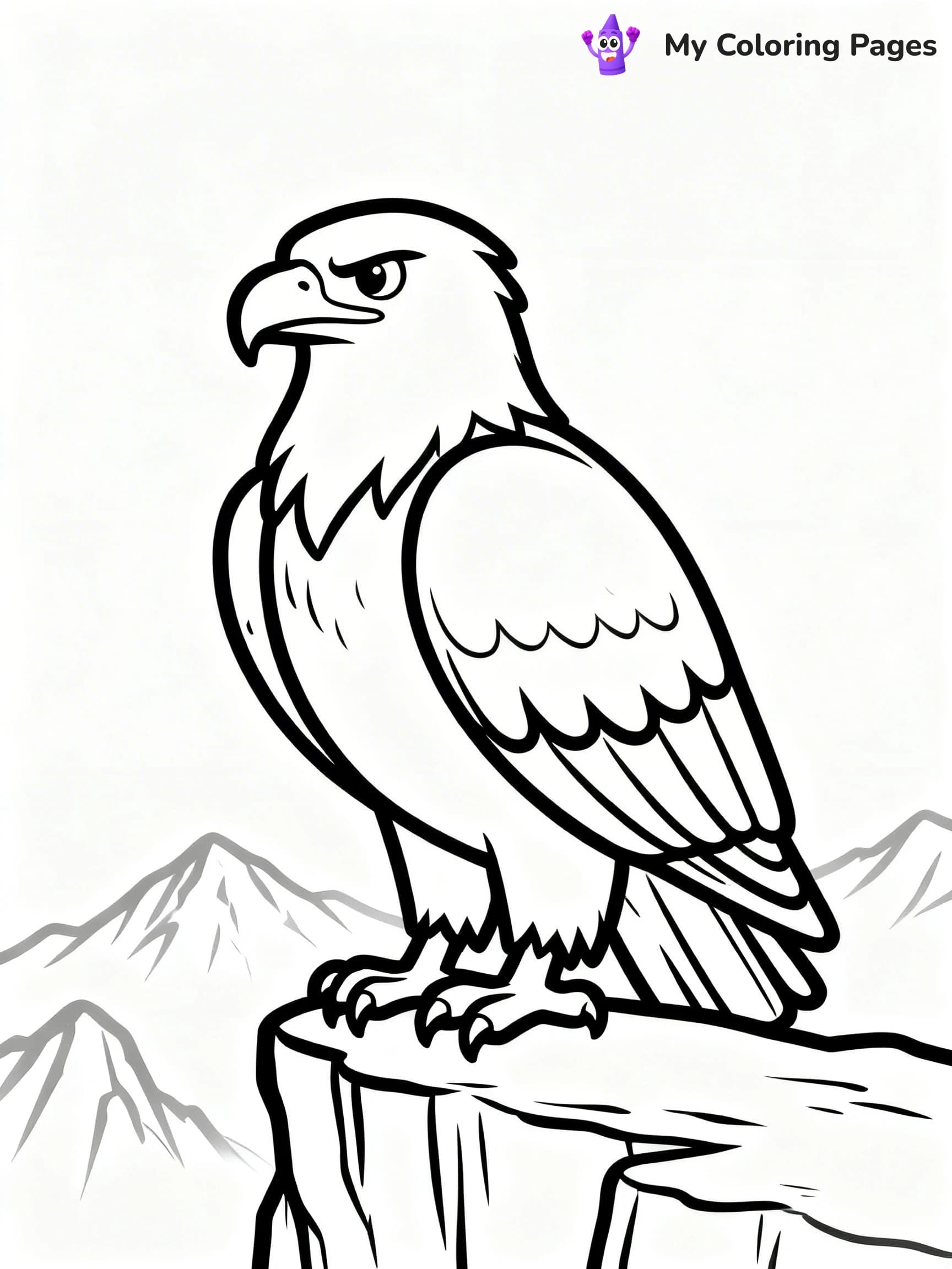 Easy Bird Coloring Pages - 20