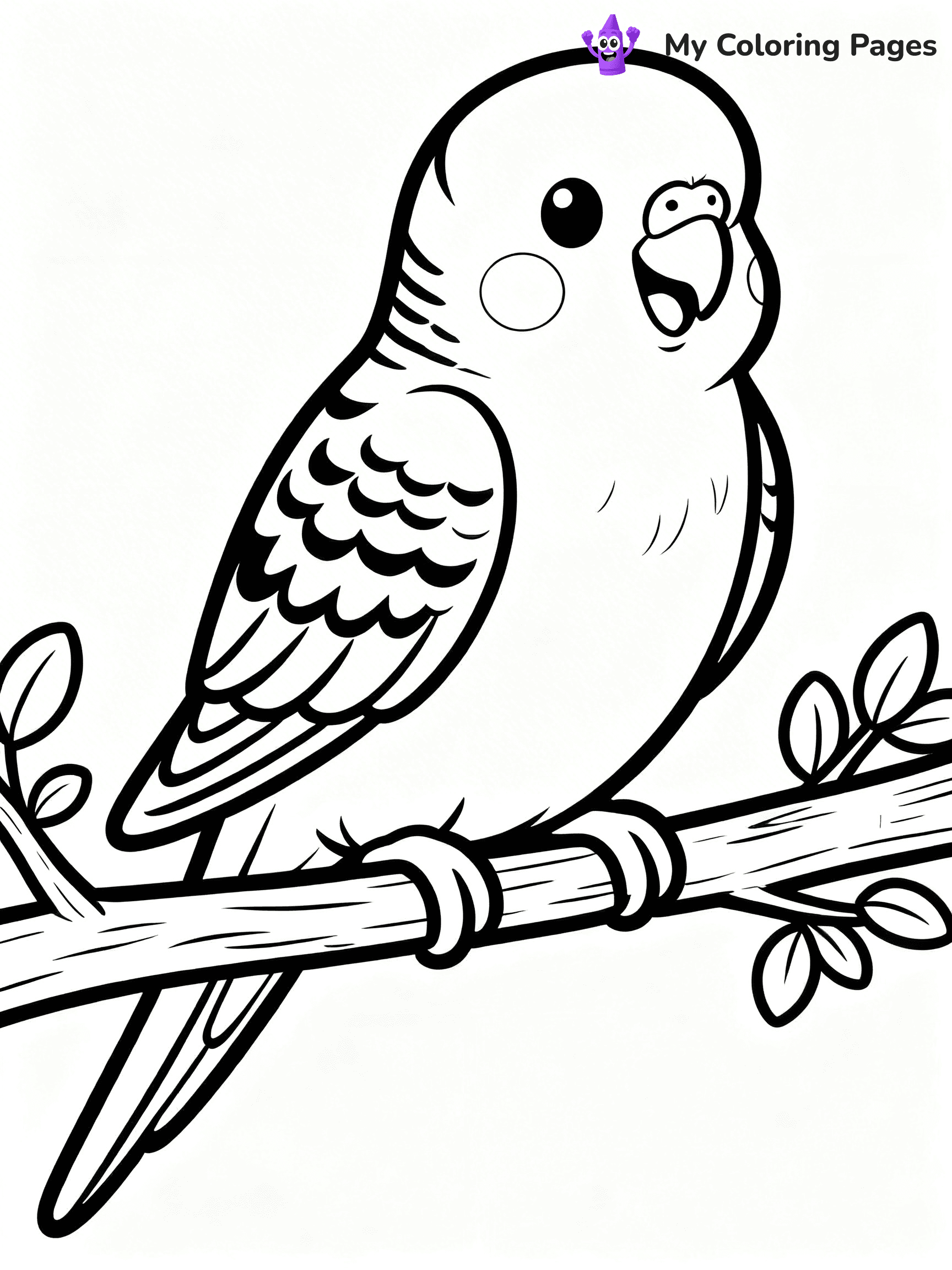 Easy Bird Coloring Pages - 11