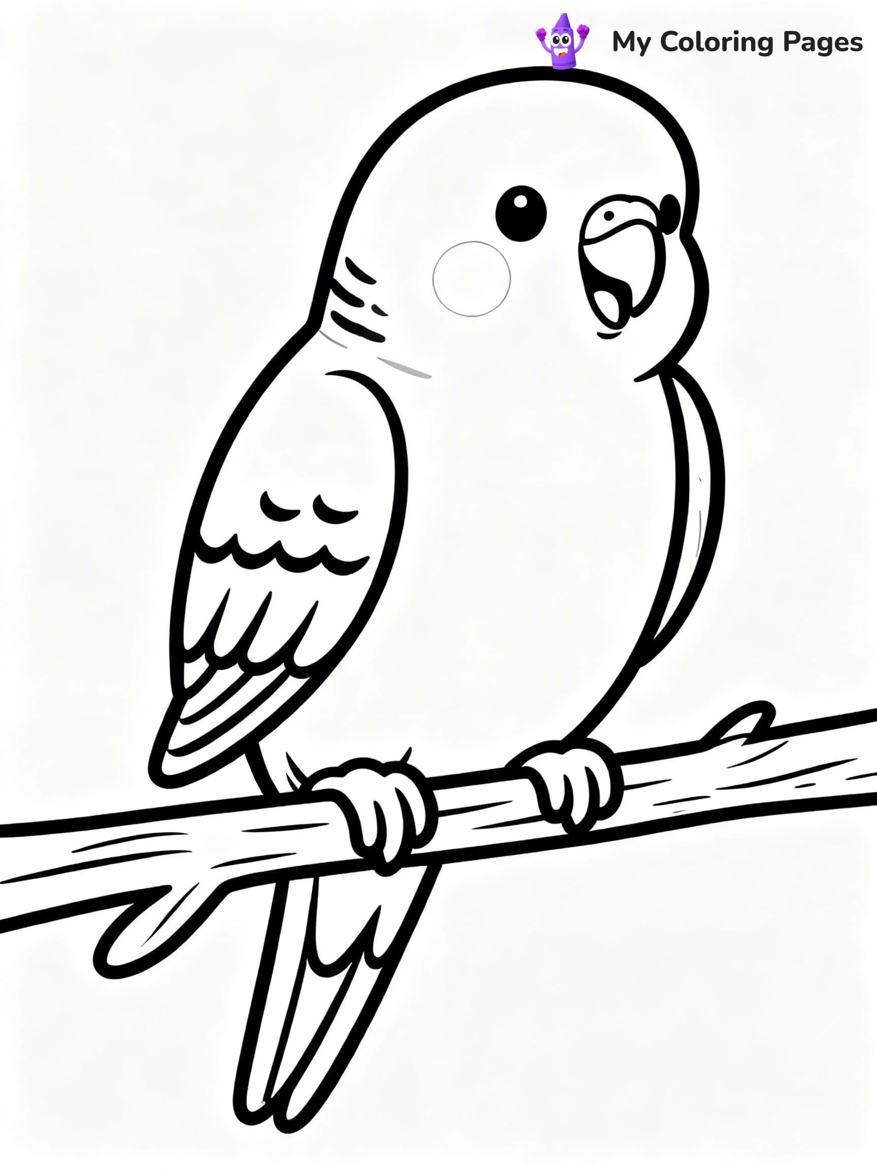 Easy Bird Coloring Pages - 10