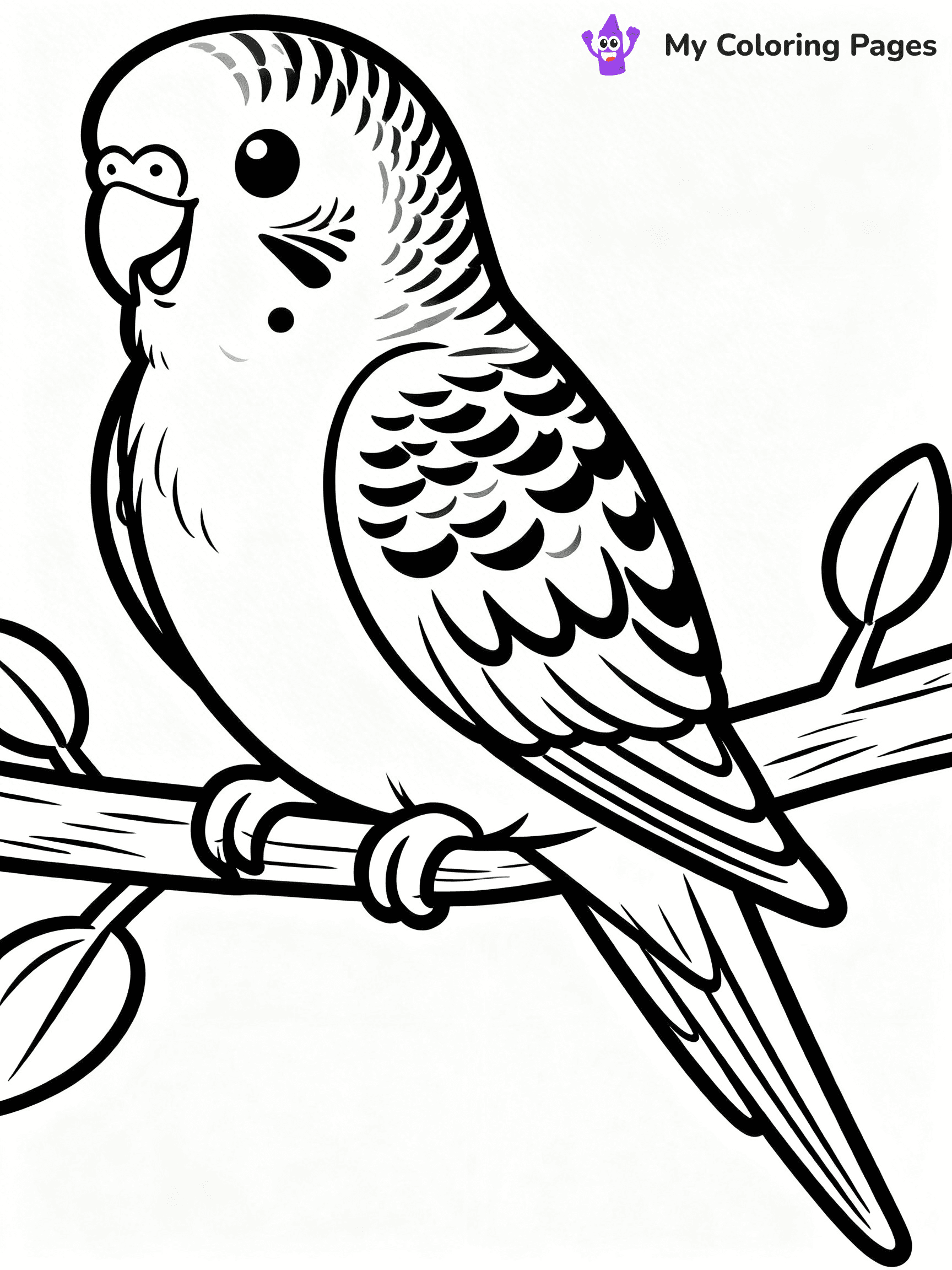 Easy Bird Coloring Pages - 9