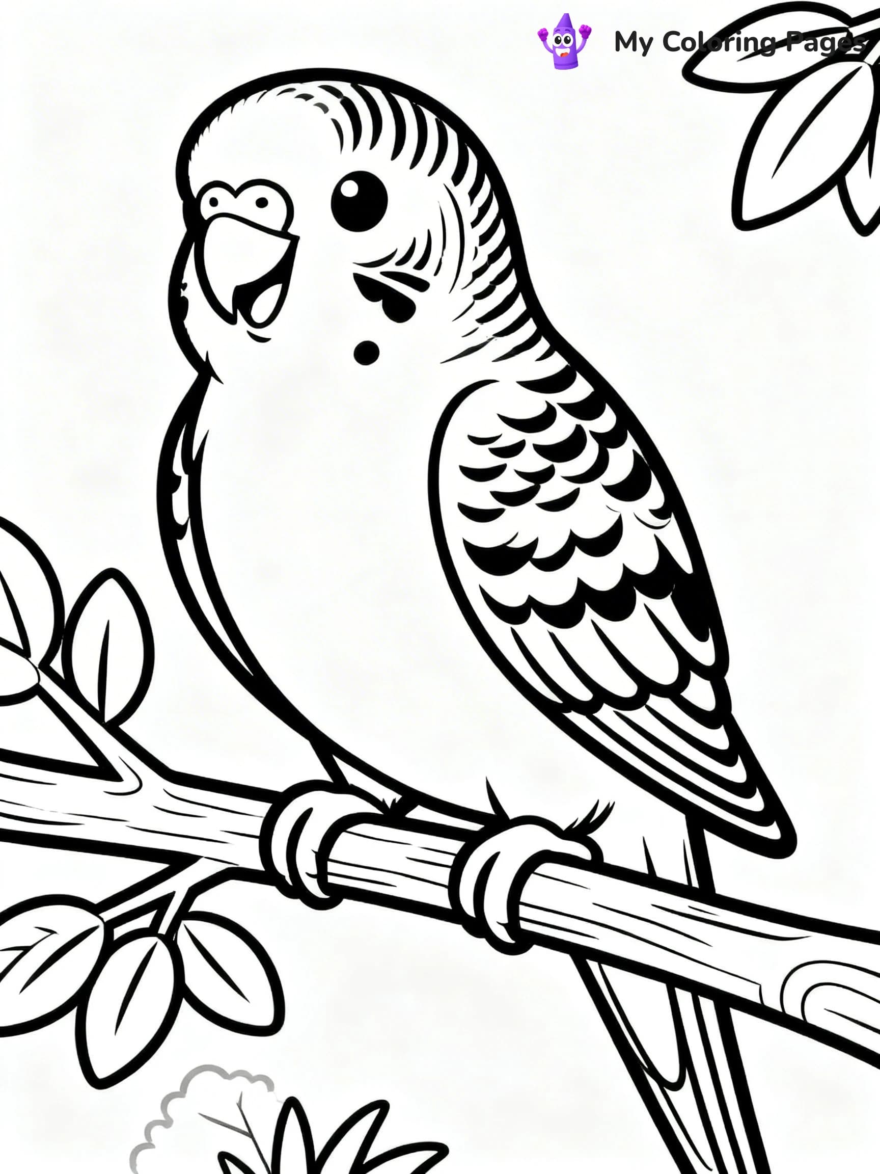 Easy Bird Coloring Pages - 8
