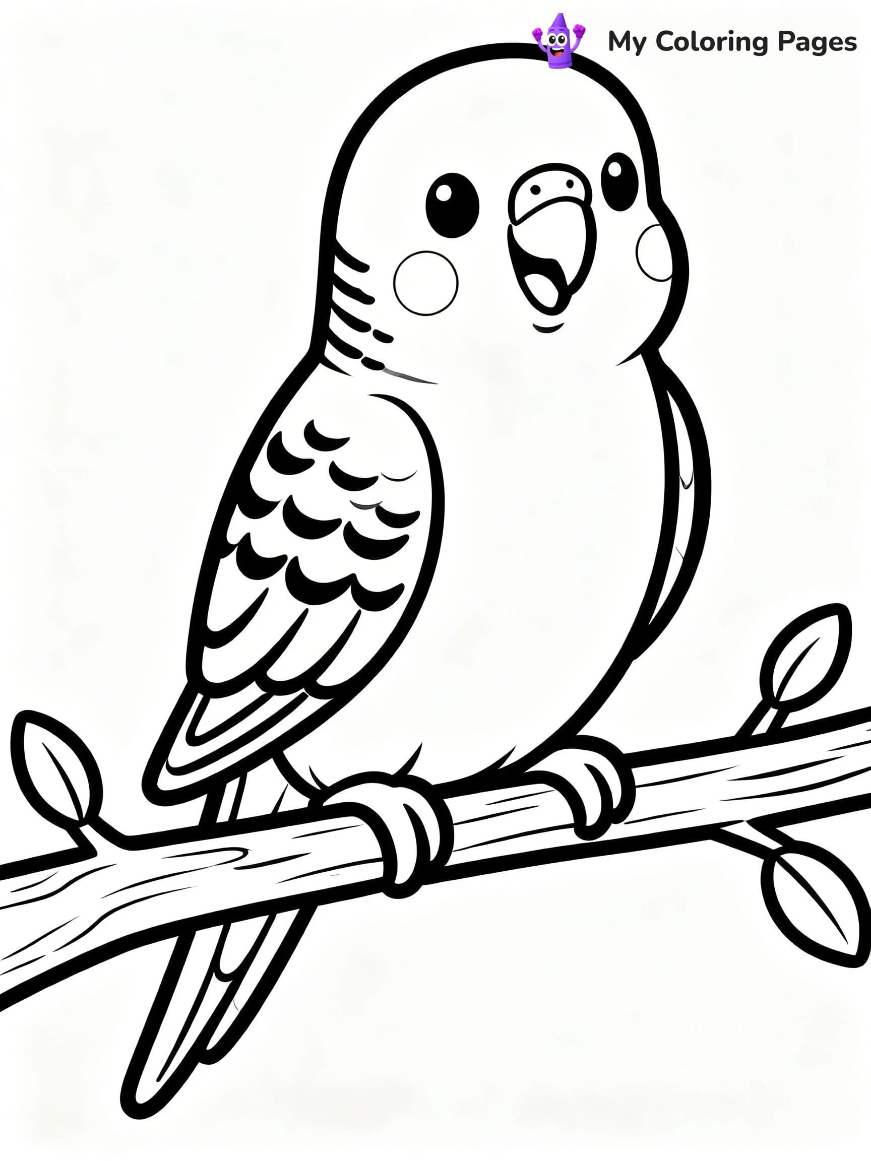 Easy Bird Coloring Pages - 5