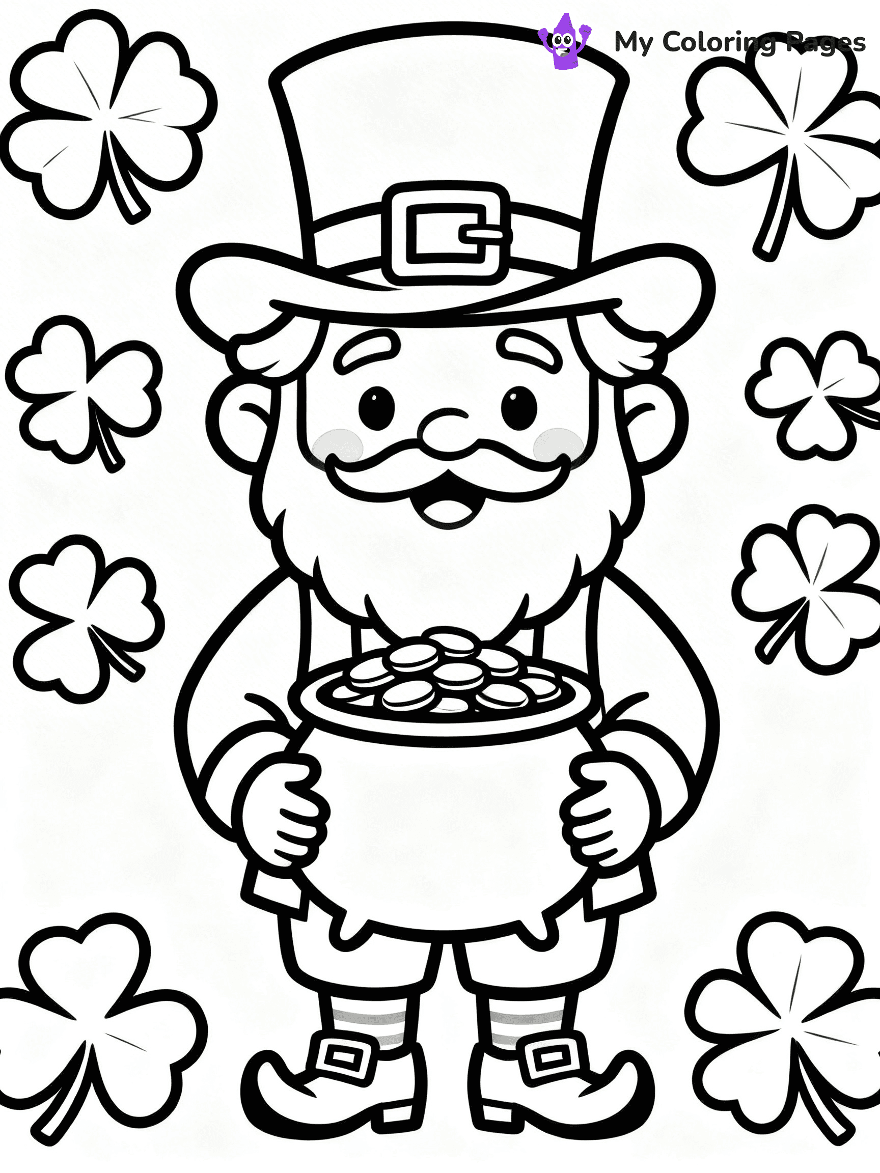 Shamrock Coloring Pages - 69