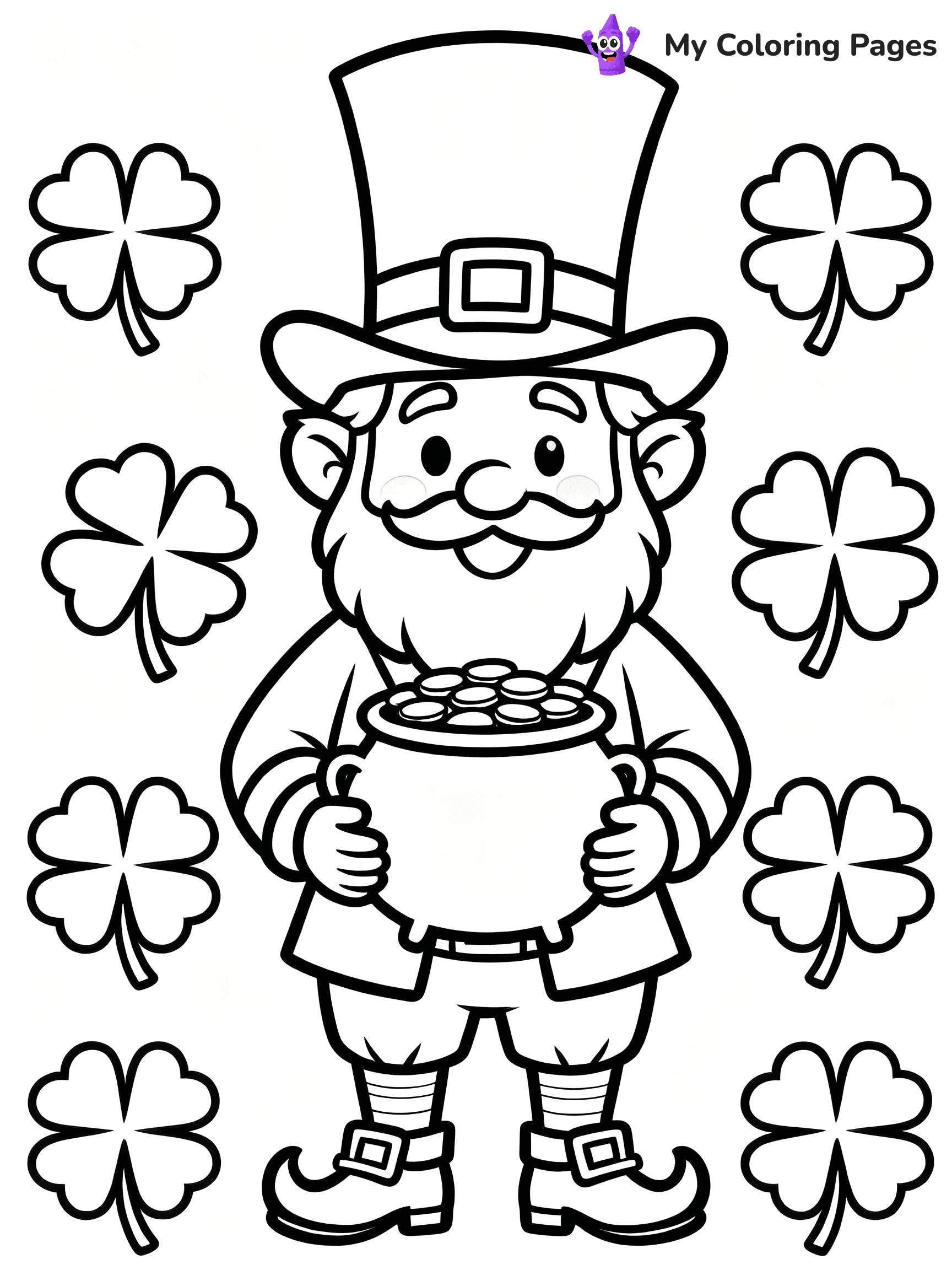 Shamrock Coloring Pages - 68