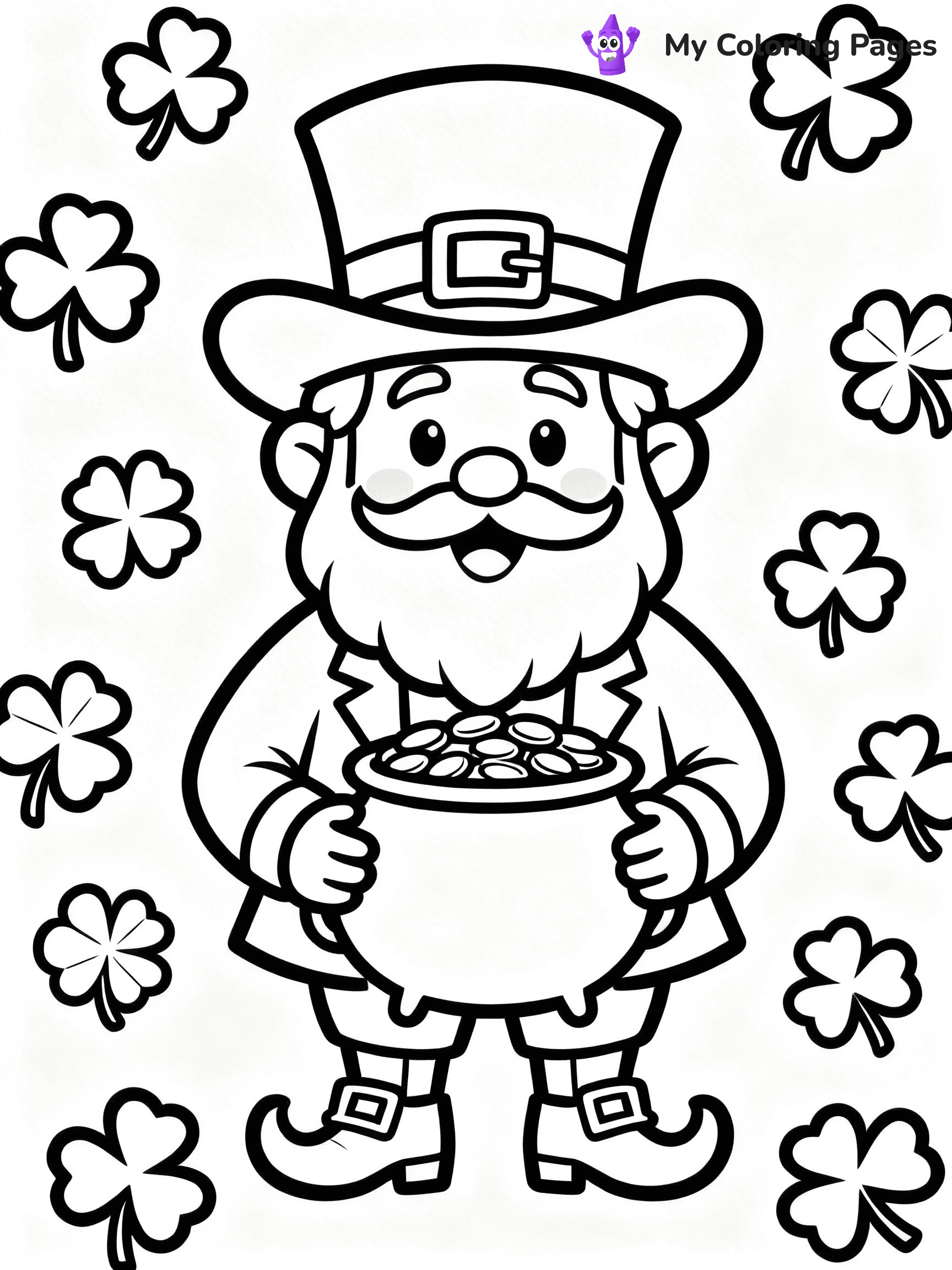 Shamrock Coloring Pages - 65