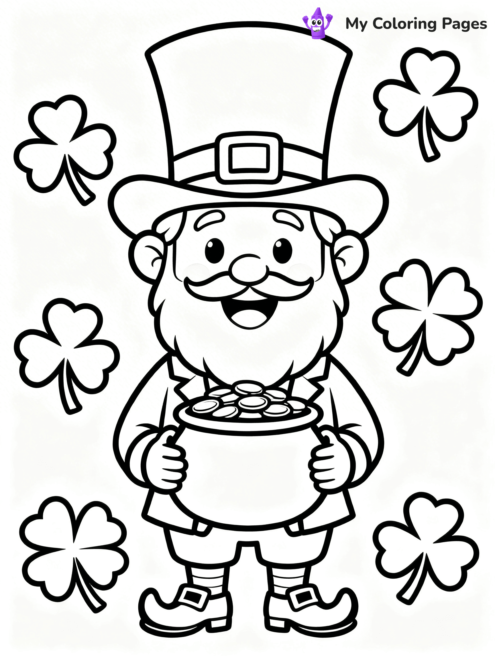 Shamrock Coloring Pages - 64