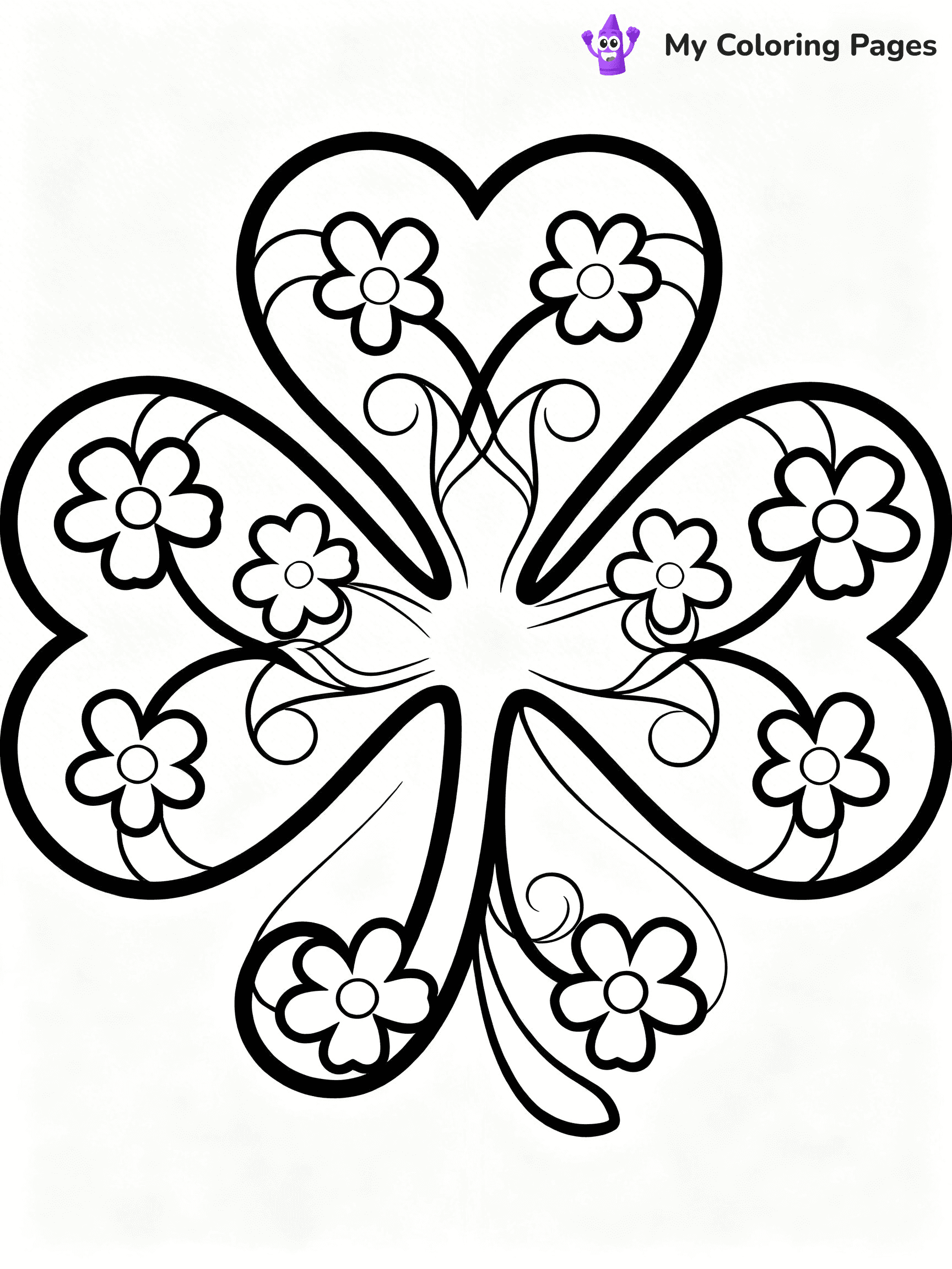 Shamrock Coloring Pages - 57