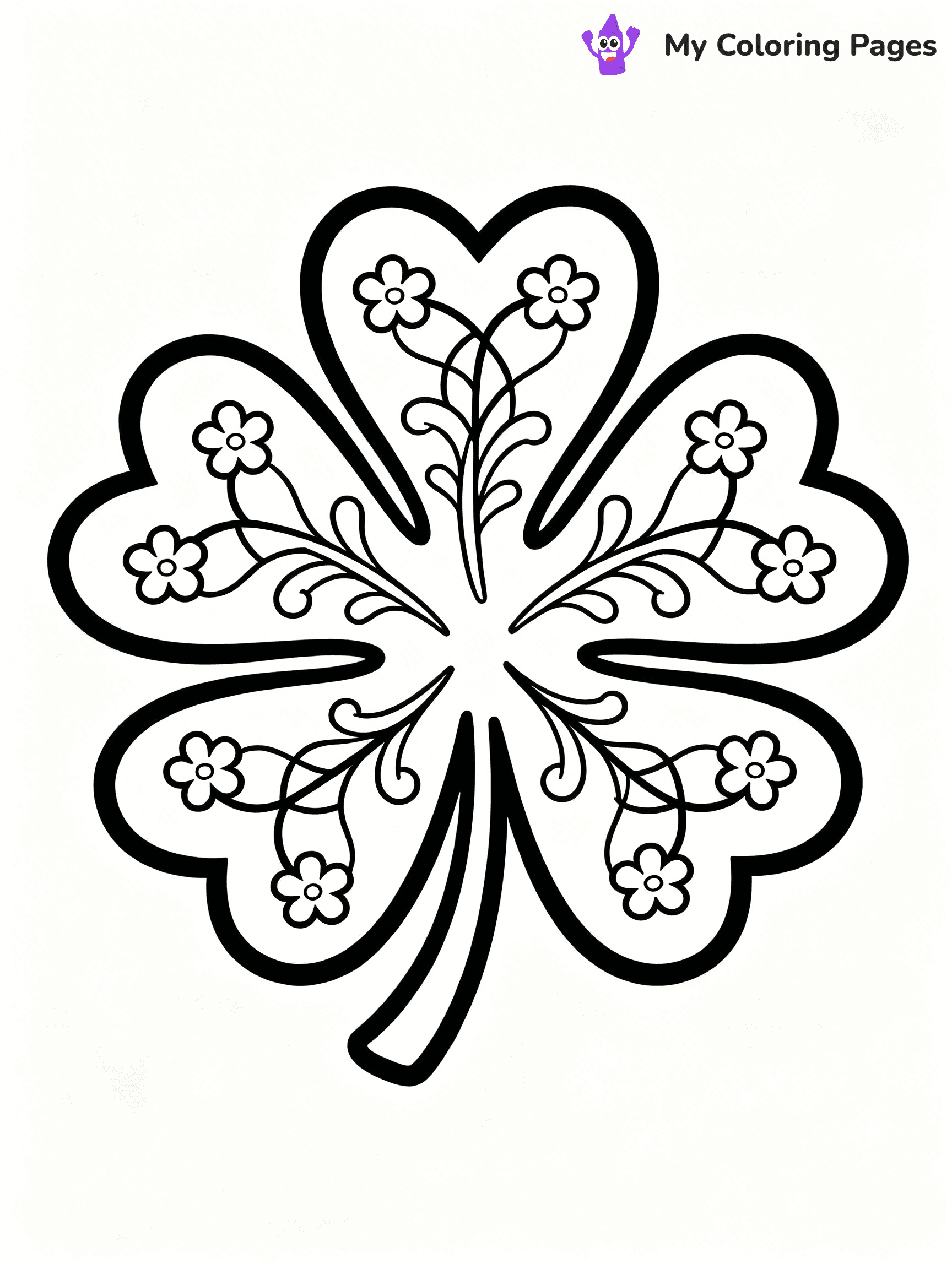 Shamrock Coloring Pages - 56