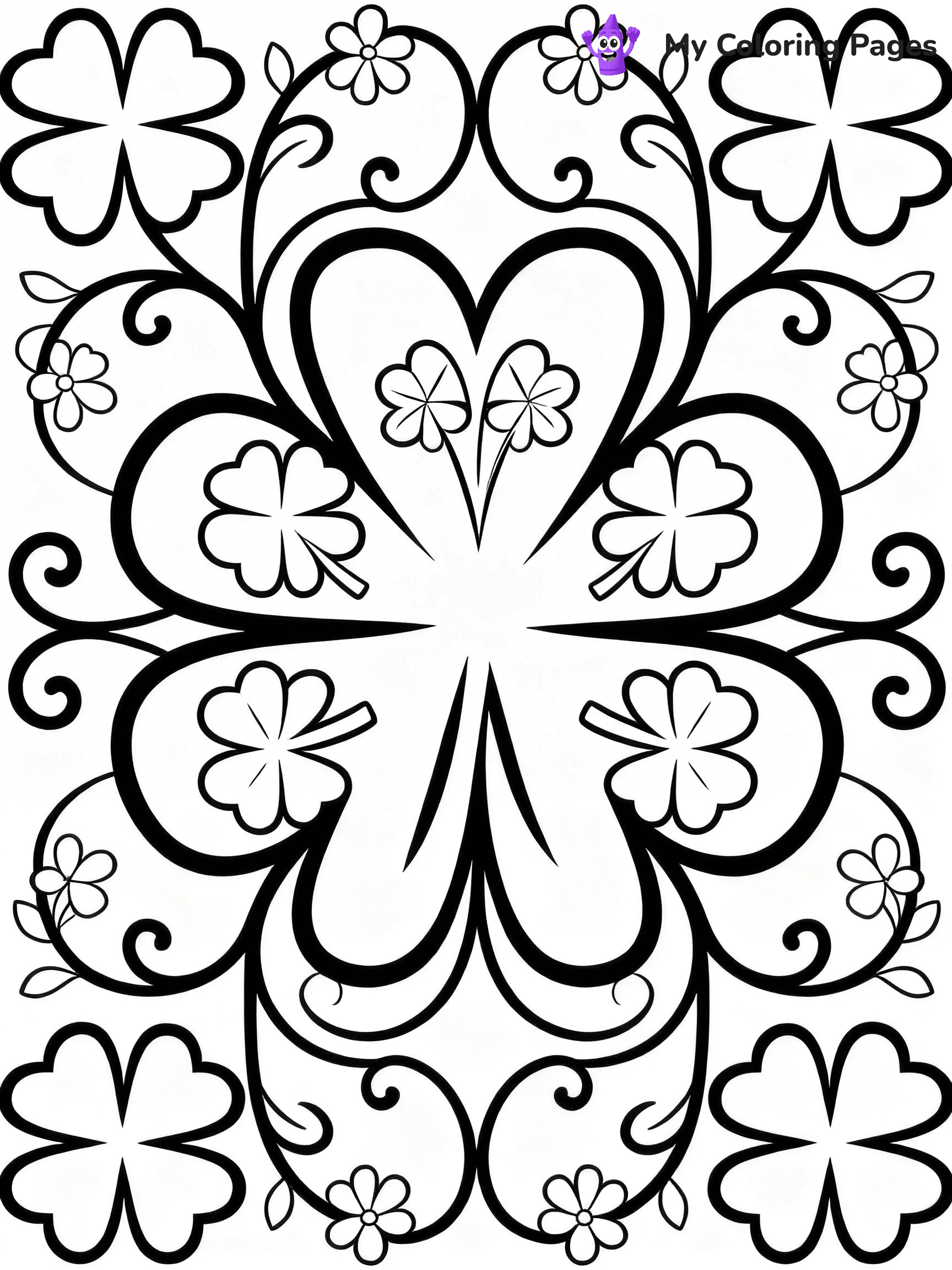 Shamrock Coloring Pages - 55