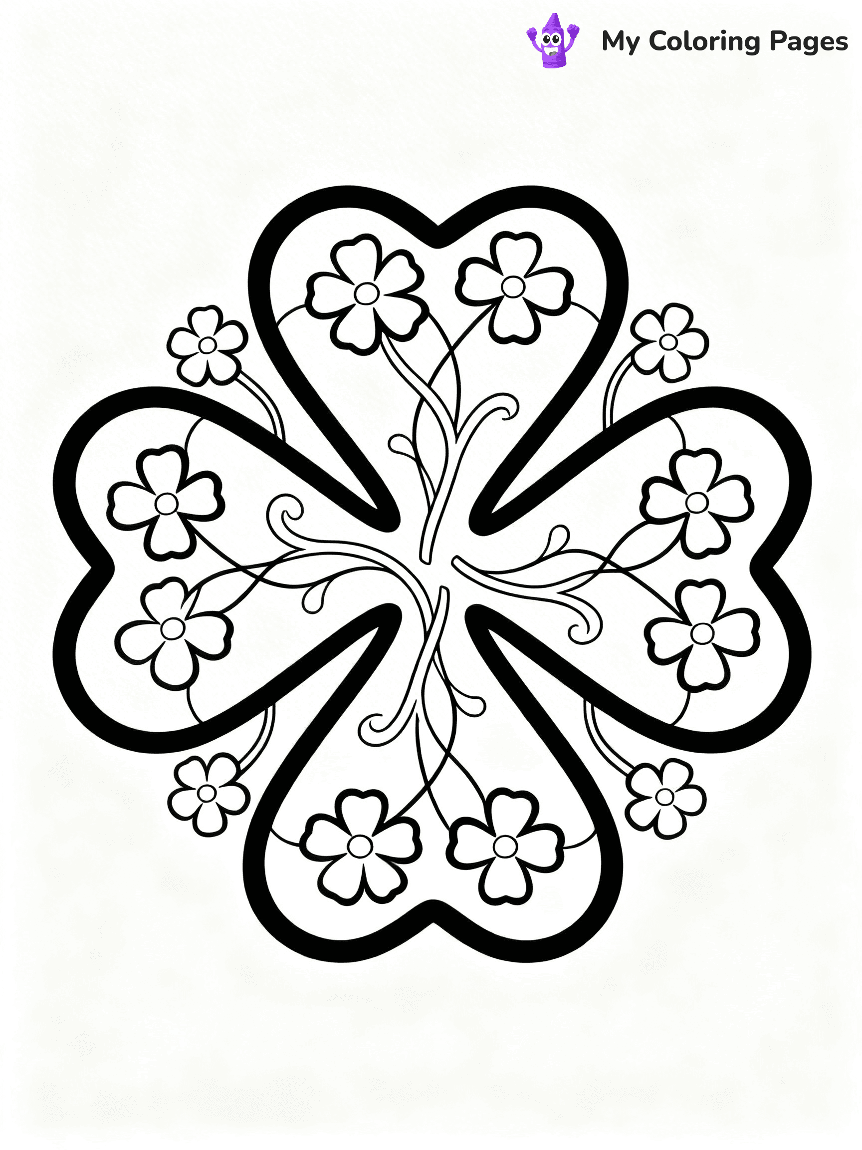 Shamrock Coloring Pages - 54
