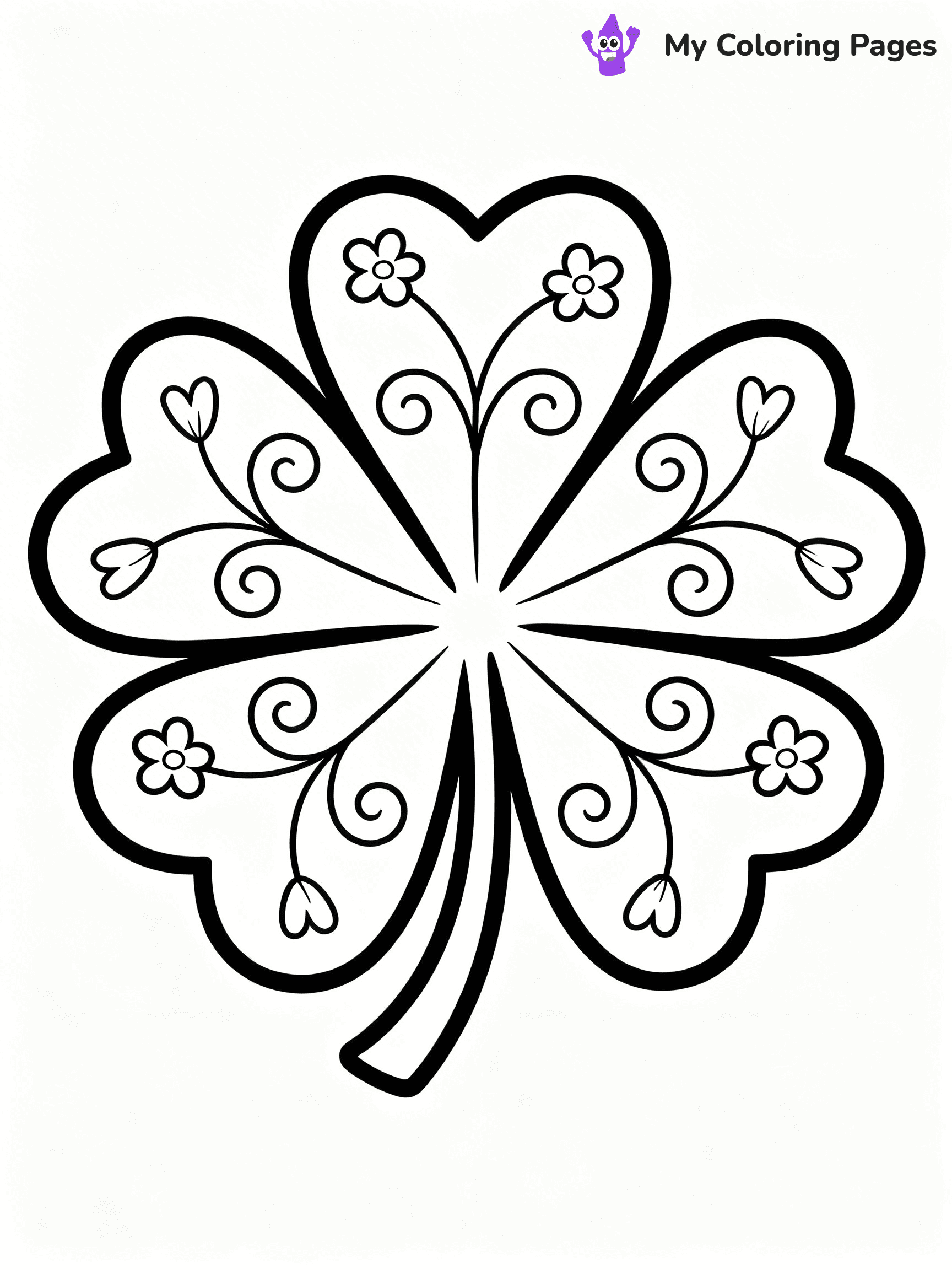 Shamrock Coloring Pages - 53