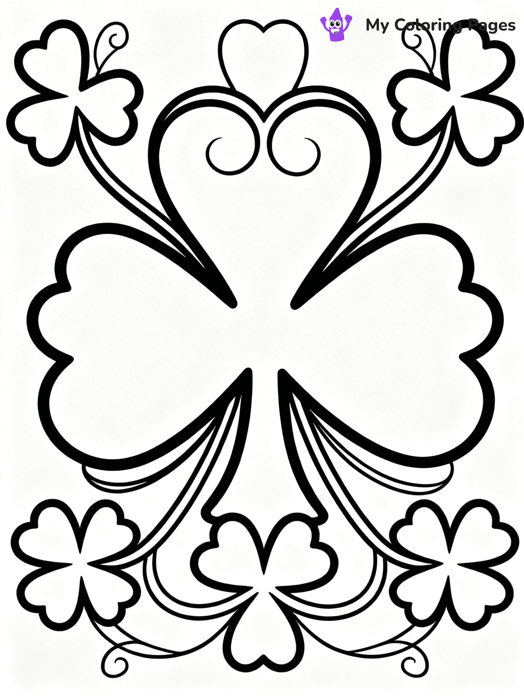 Shamrock Coloring Pages - 51