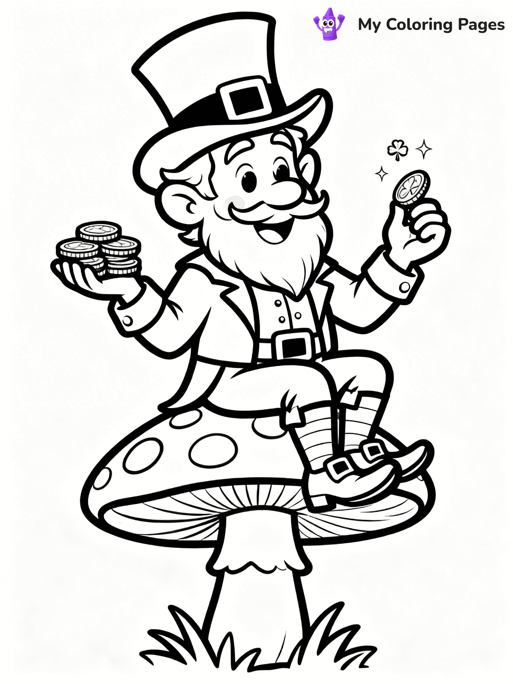 Shamrock Coloring Pages - 42