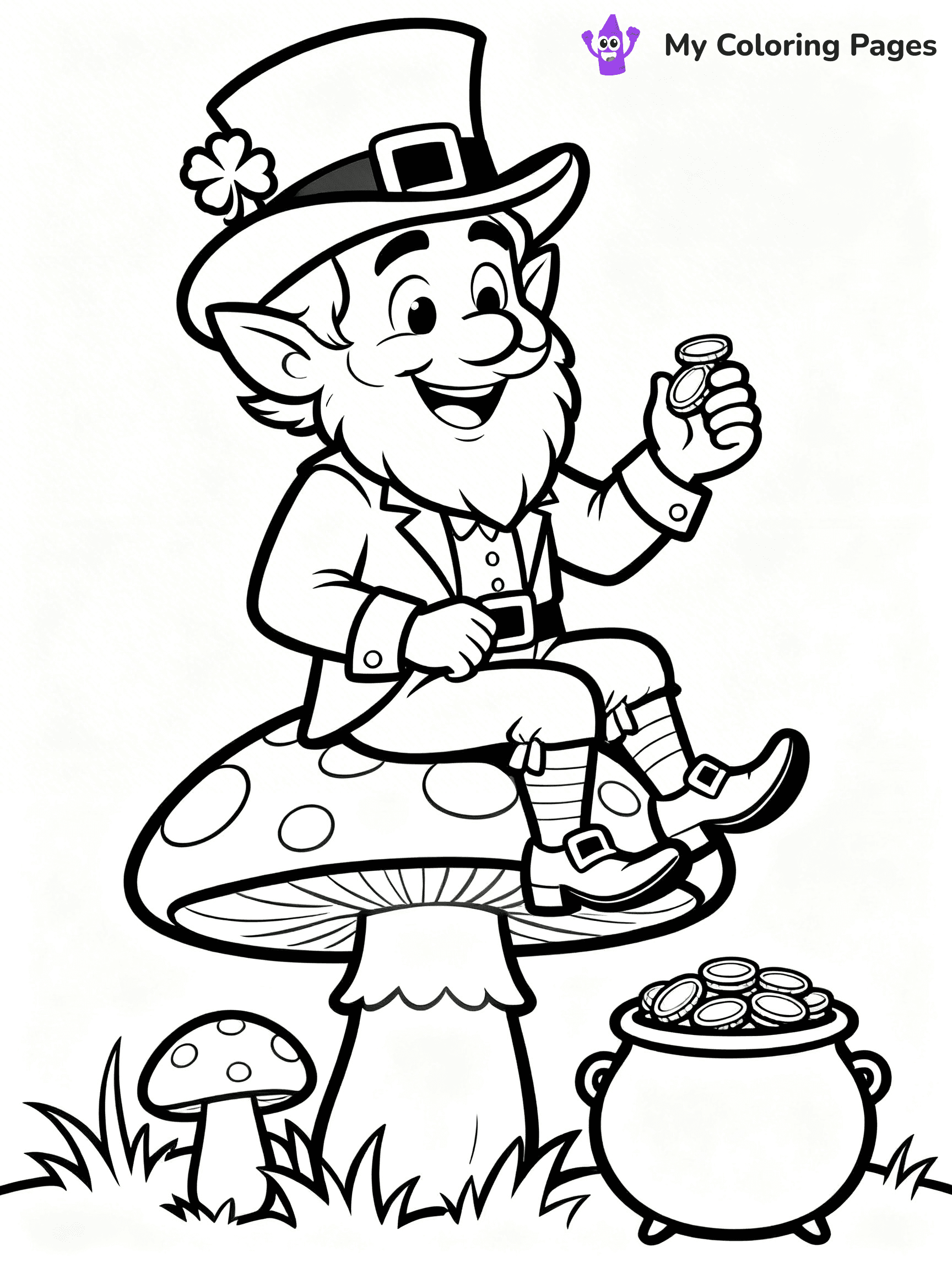 Shamrock Coloring Pages - 41
