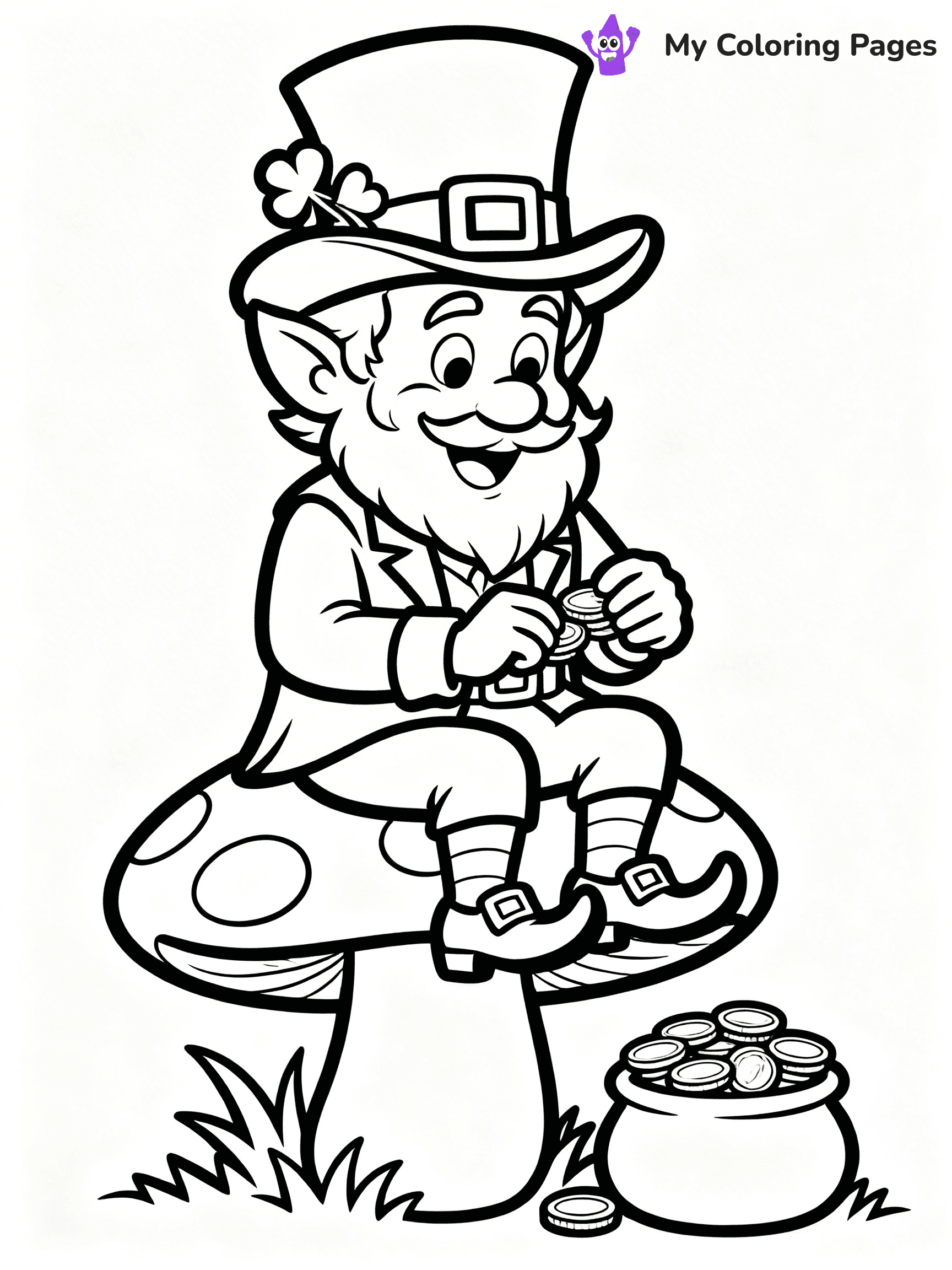 Shamrock Coloring Pages - 39