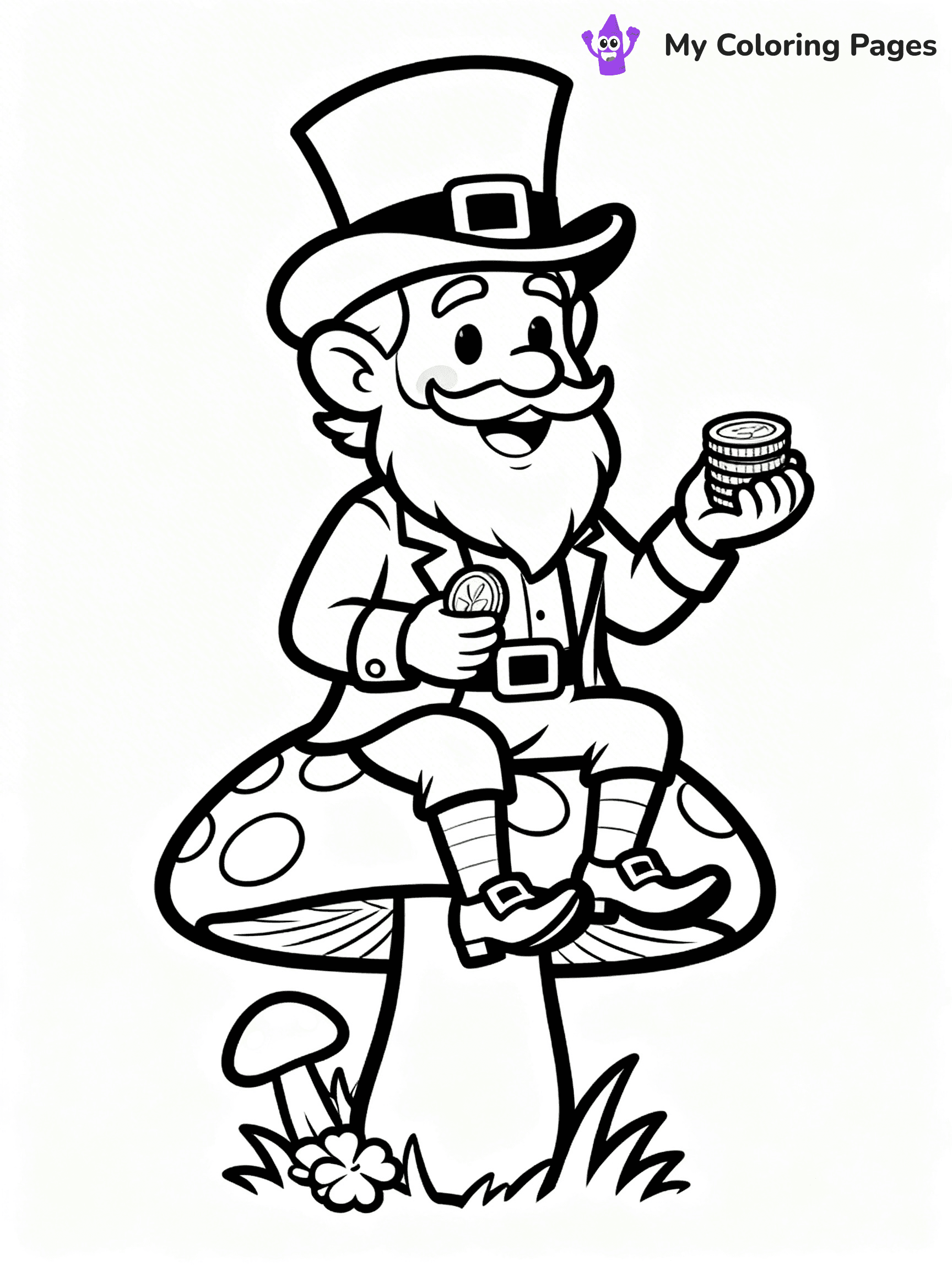 Shamrock Coloring Pages - 38