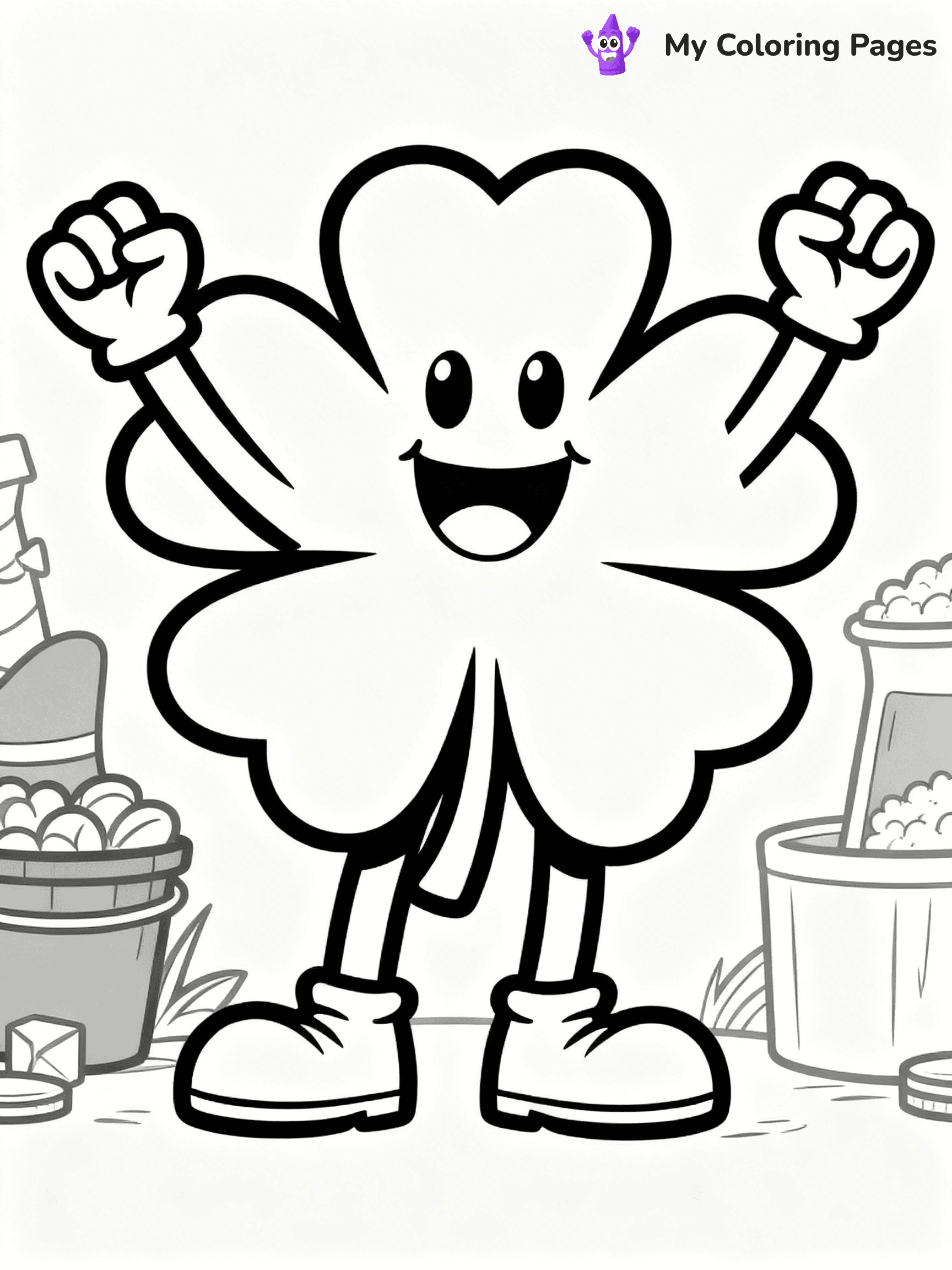 Shamrock Coloring Pages - 28