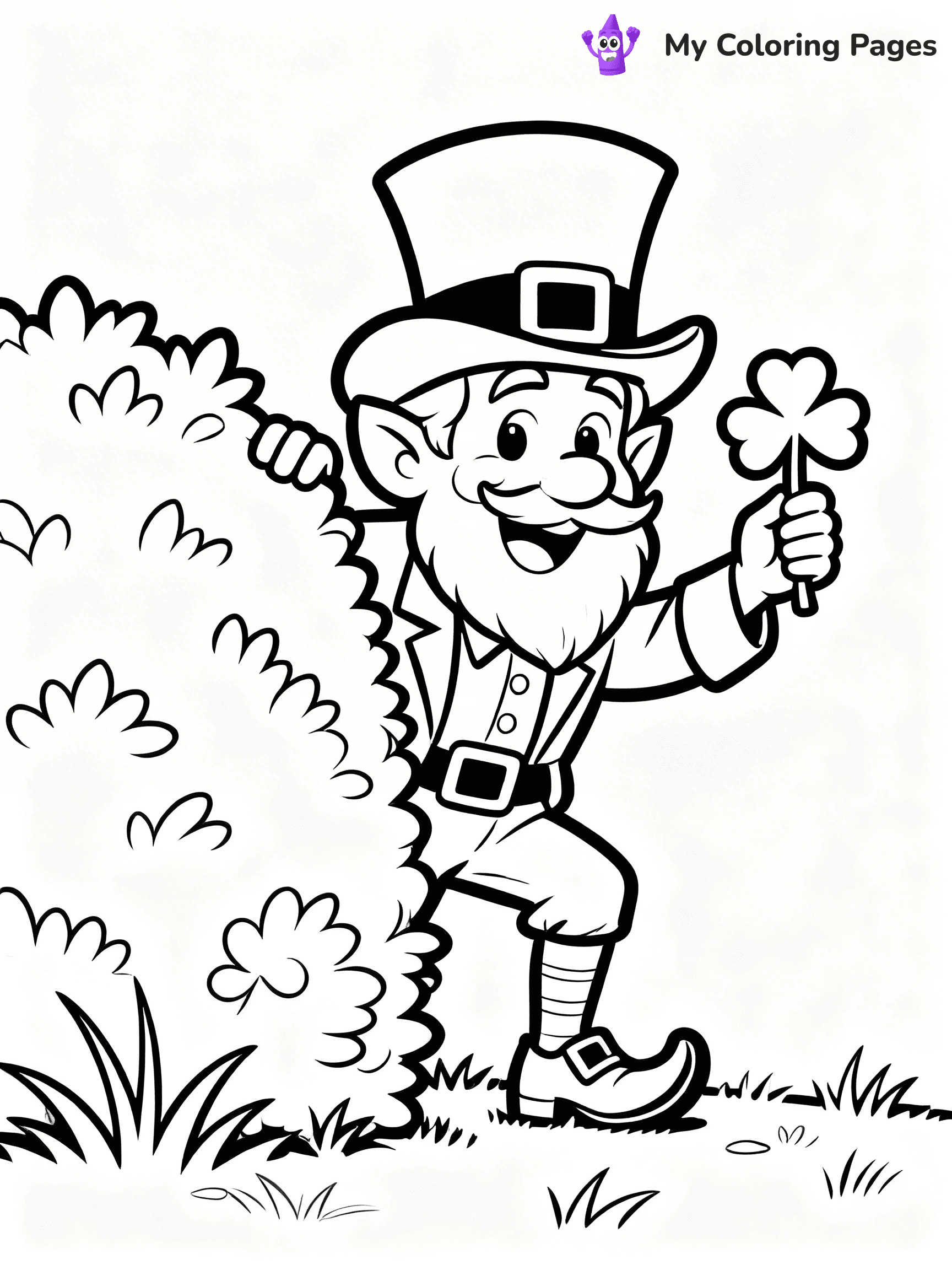 Shamrock Coloring Pages - 22