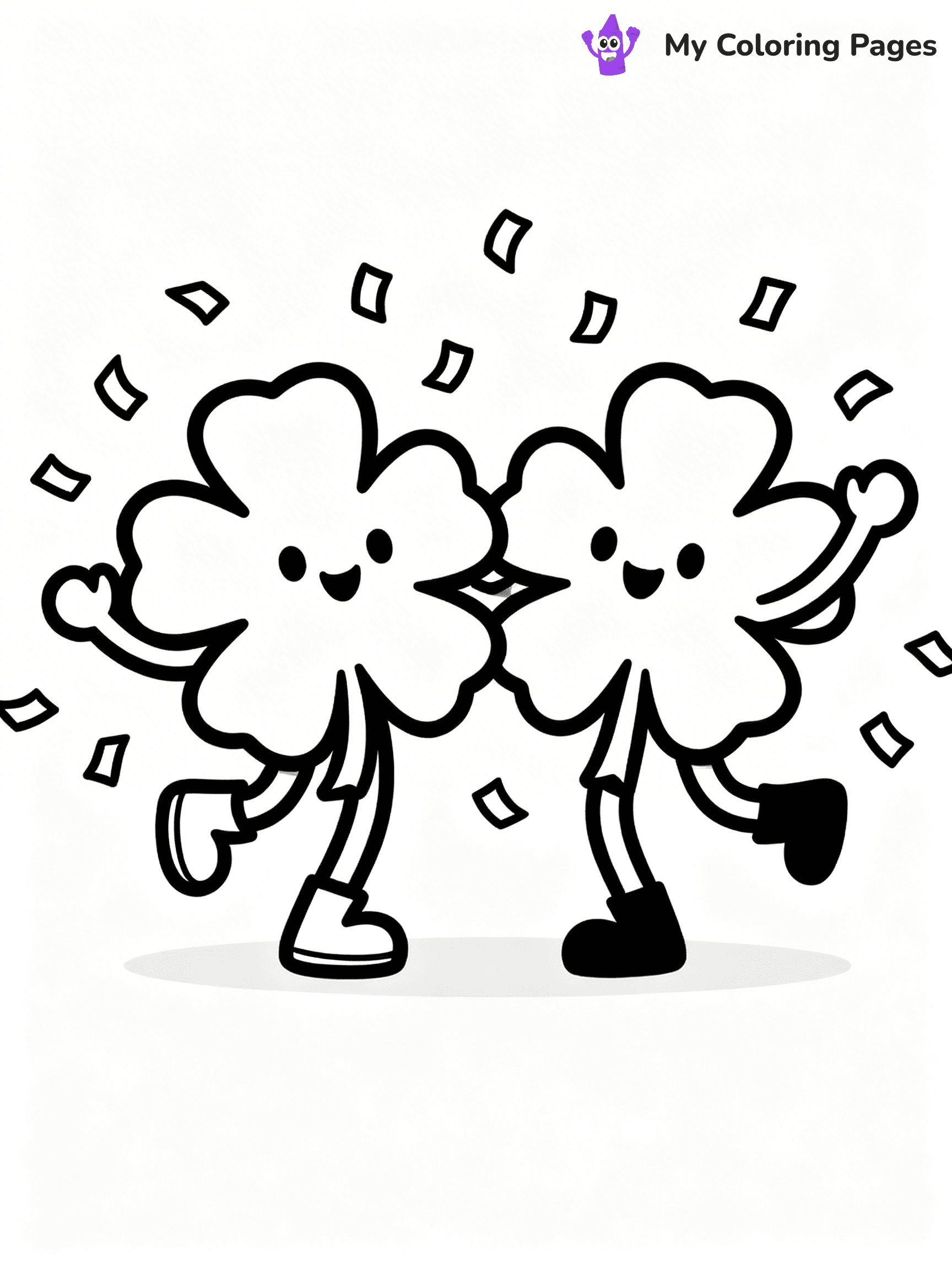 Shamrock Coloring Pages - 19