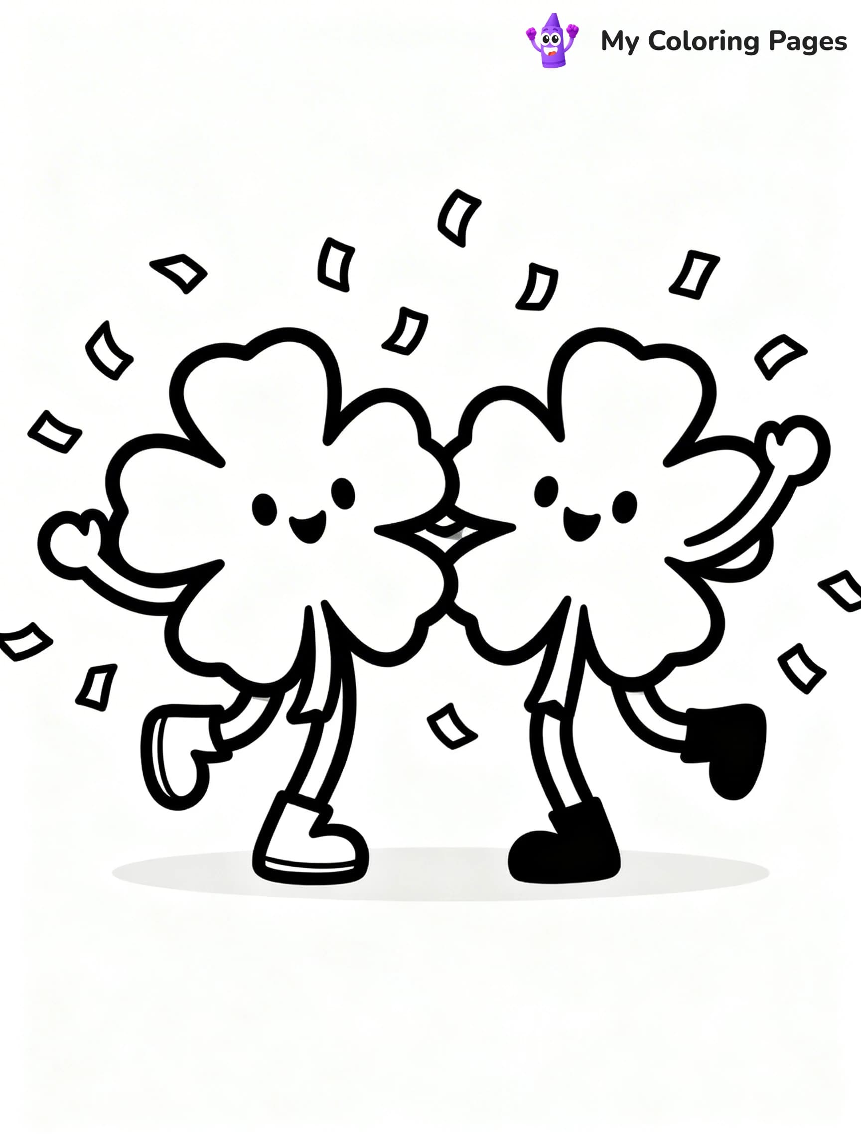 Shamrock Coloring Pages - 19