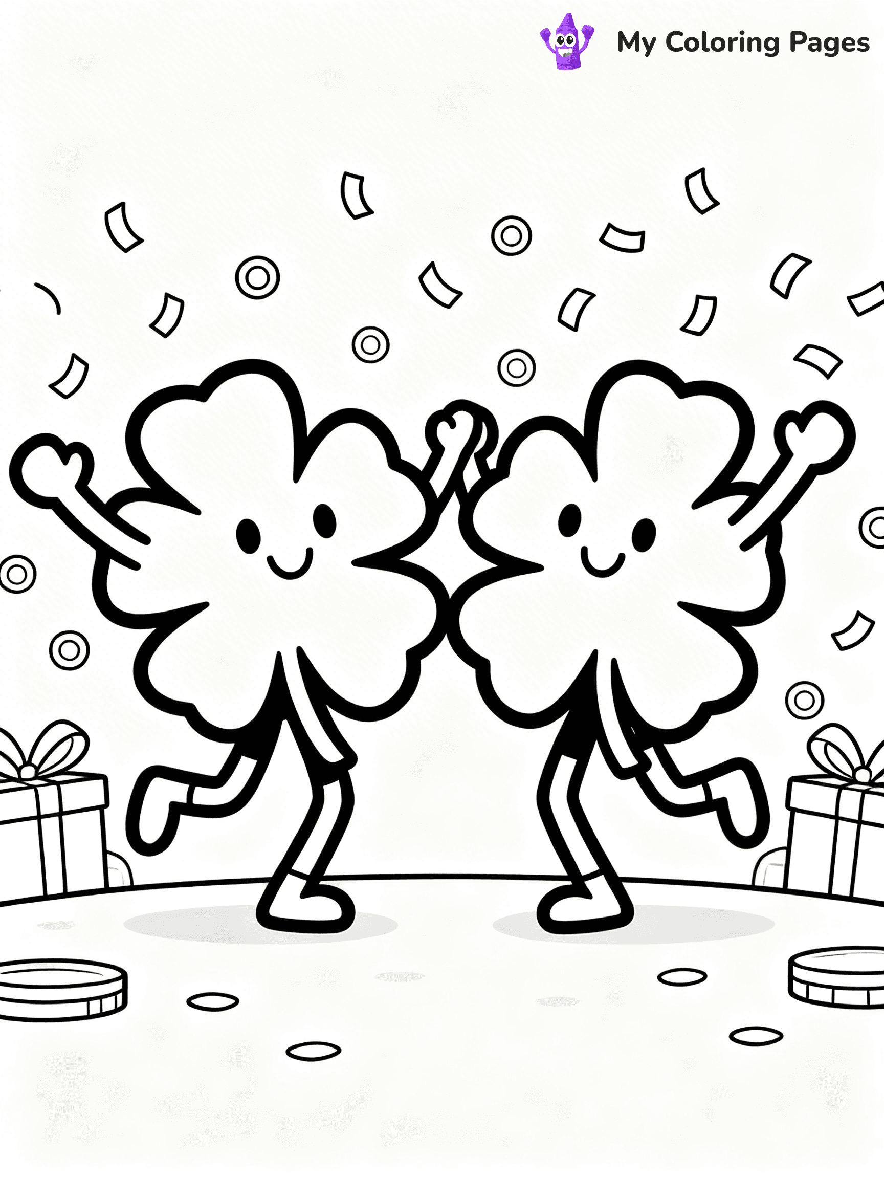 Shamrock Coloring Pages - 18