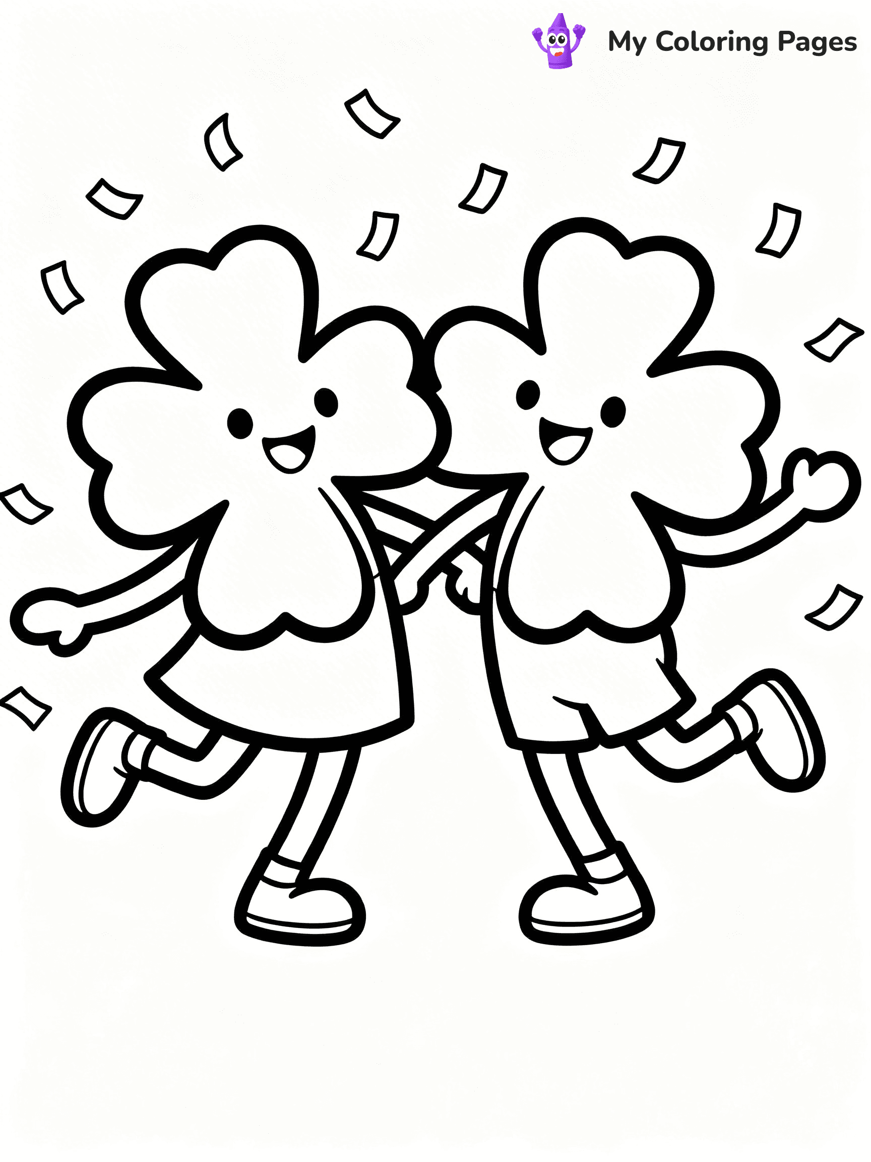 Shamrock Coloring Pages - 17