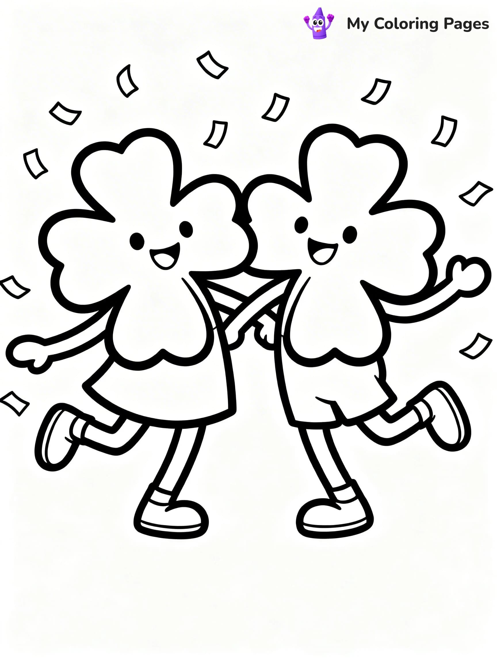 Shamrock Coloring Pages - 17