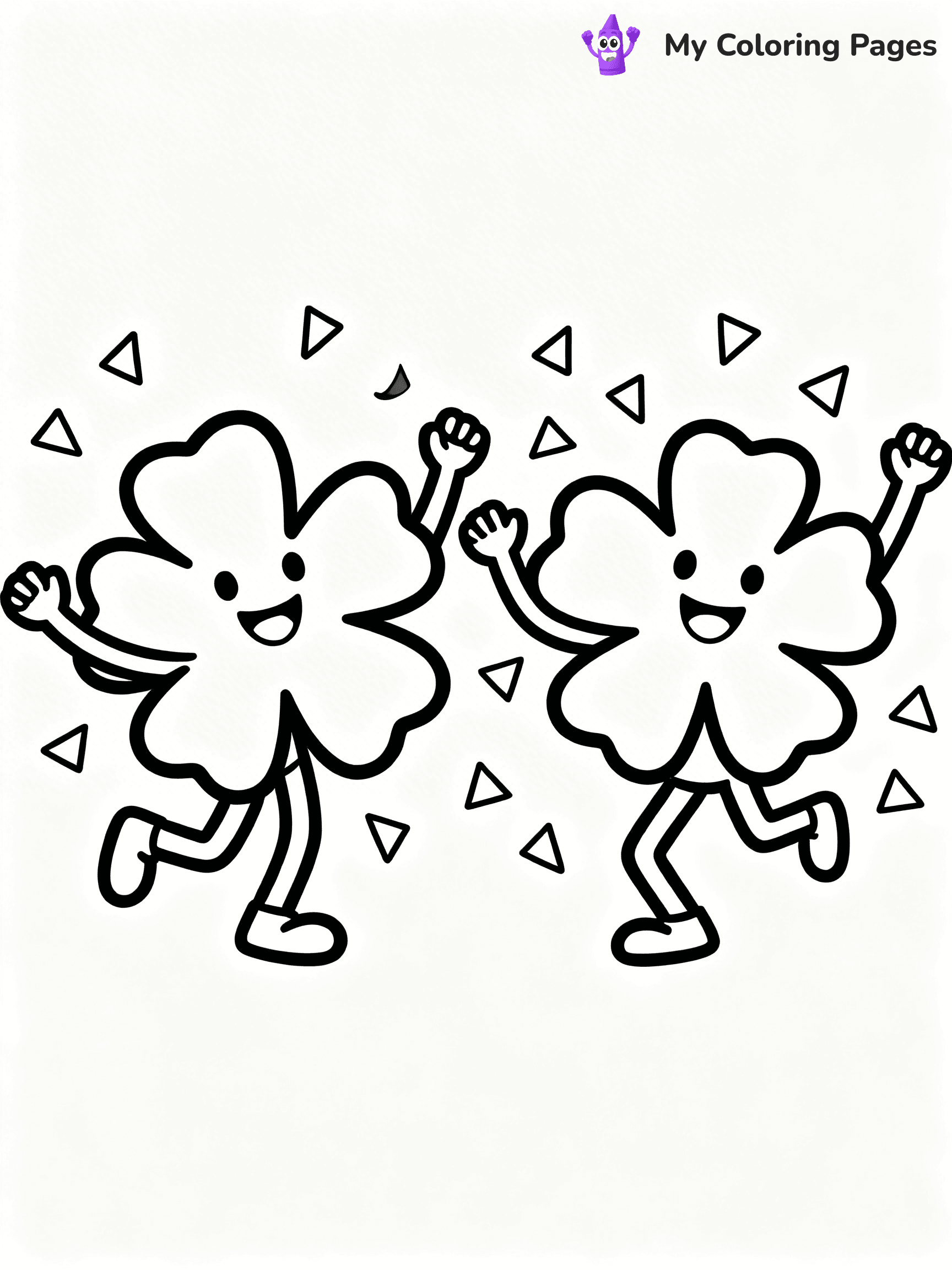 Shamrock Coloring Pages - 16