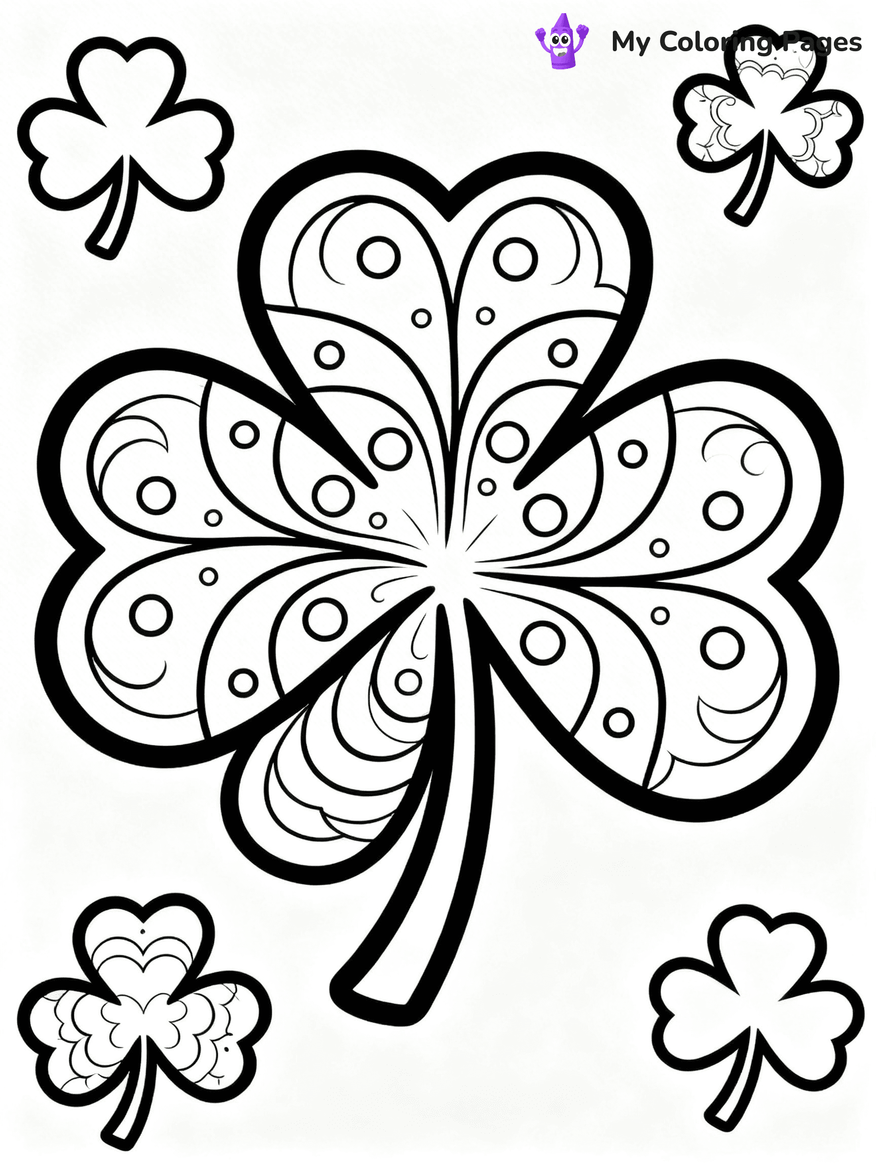 Shamrock Coloring Pages - 14