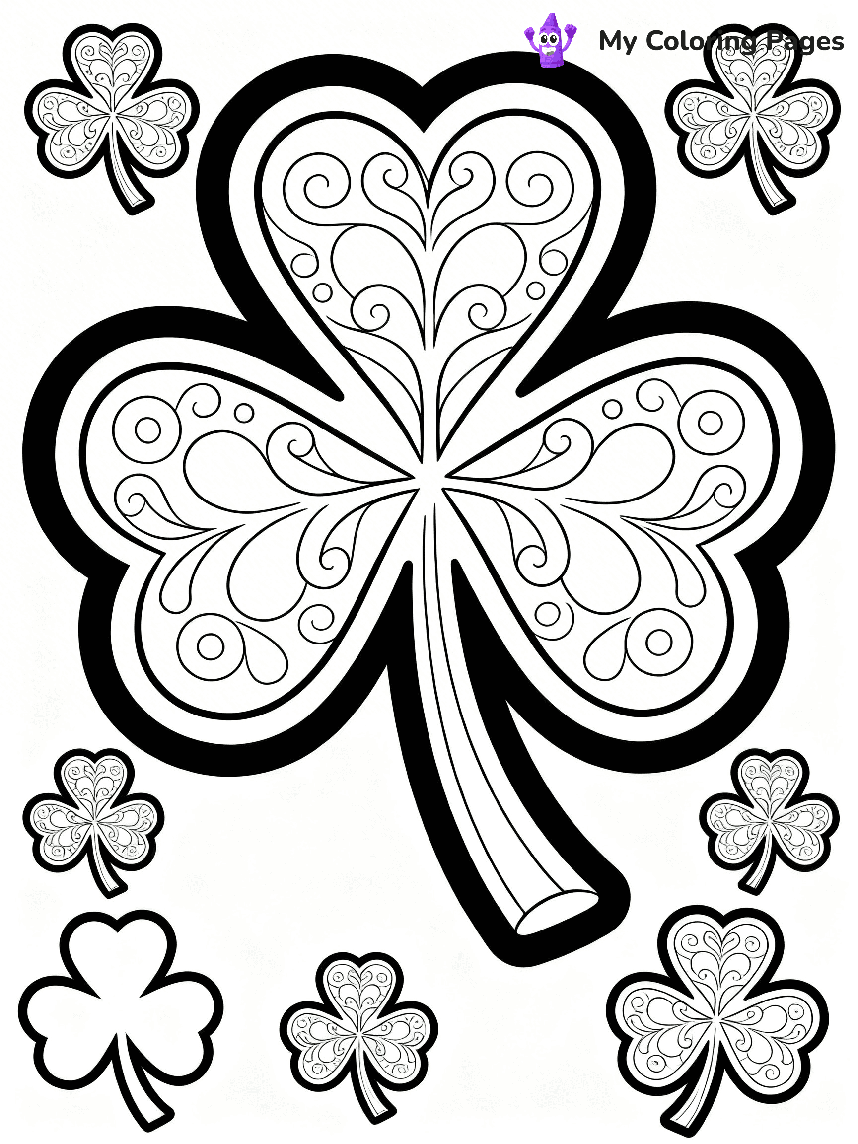 Shamrock Coloring Pages - 13