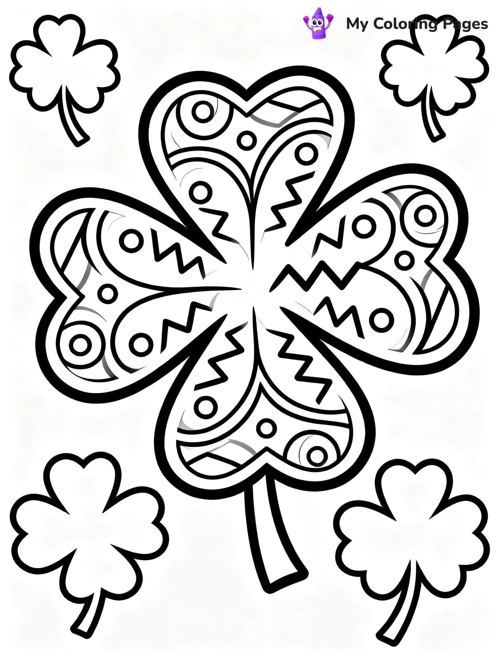 Shamrock Coloring Pages - 11