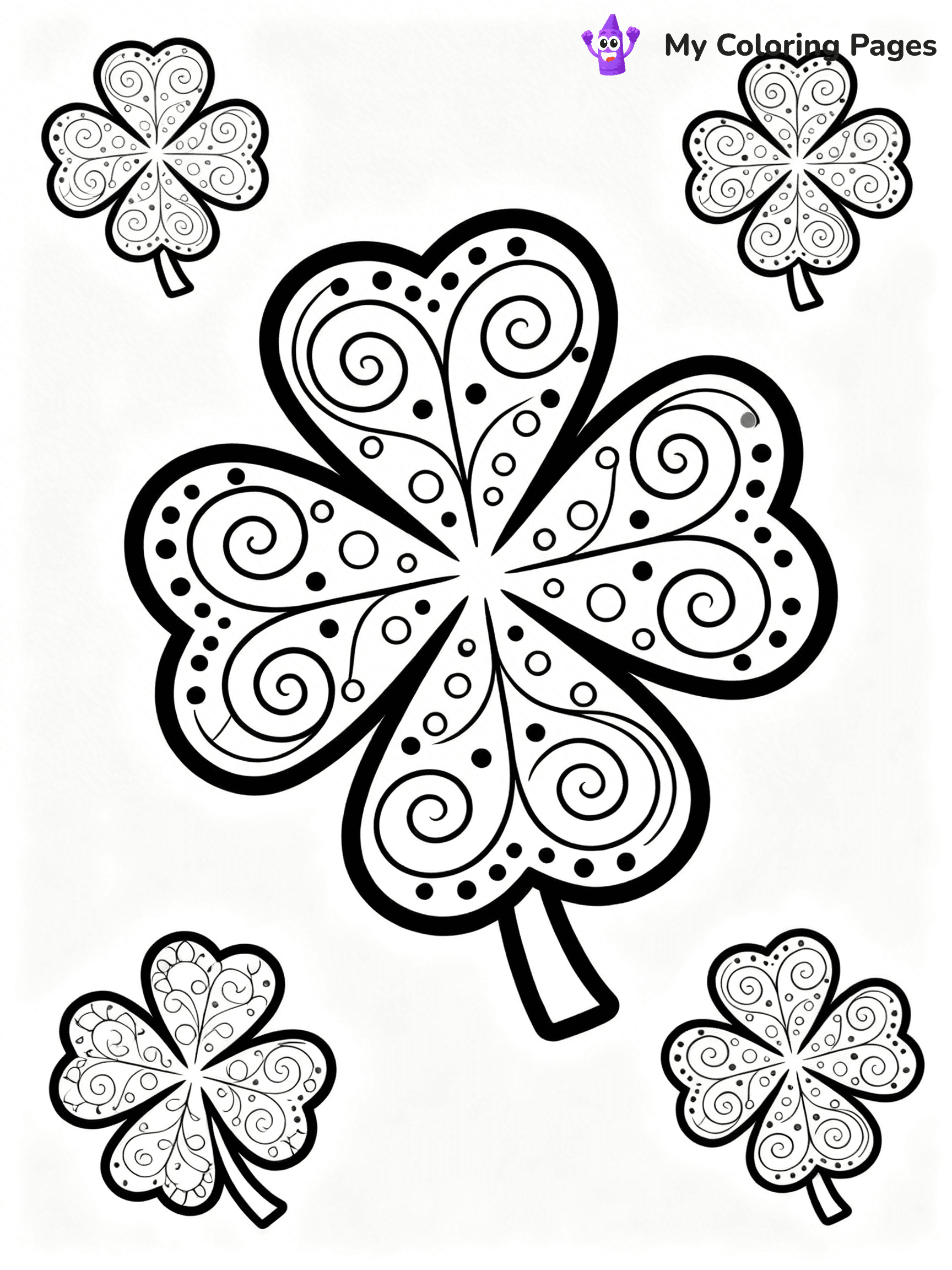 Shamrock Coloring Pages - 10