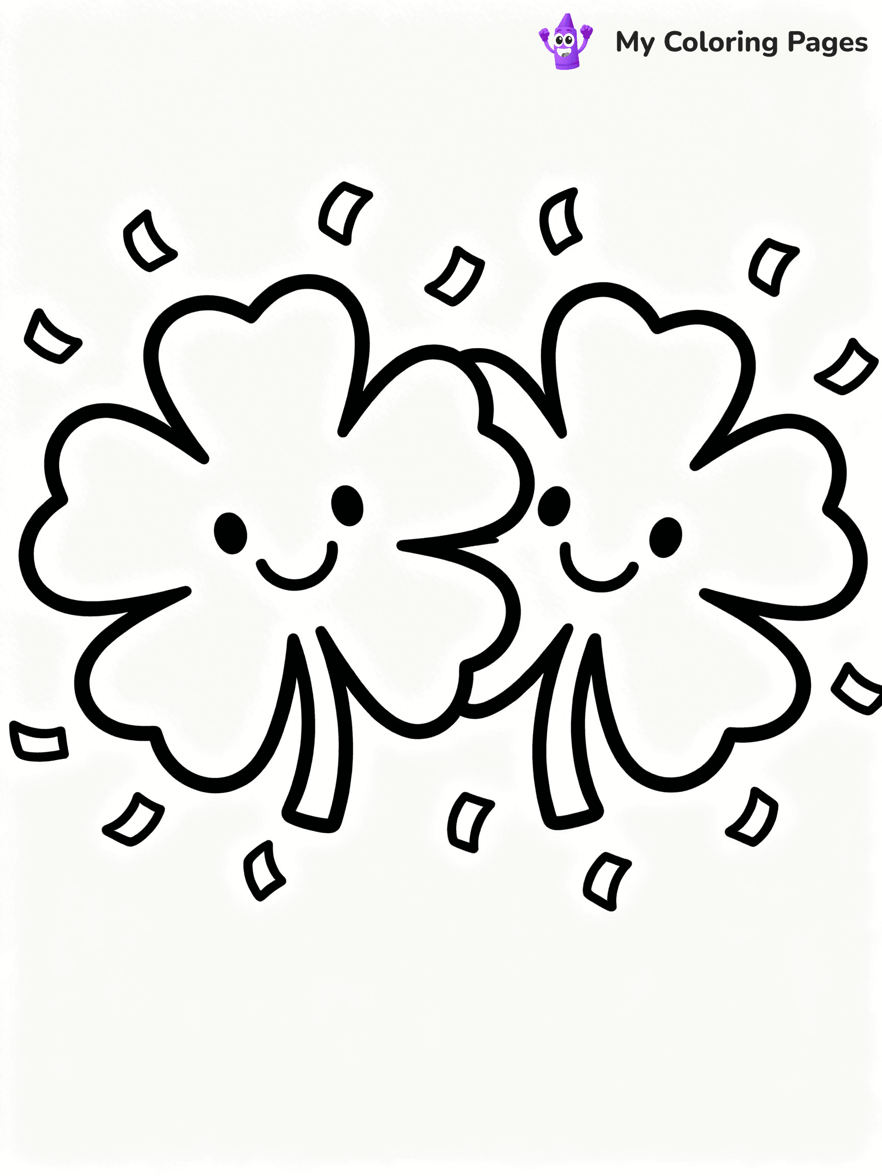 Shamrock Coloring Pages - 8