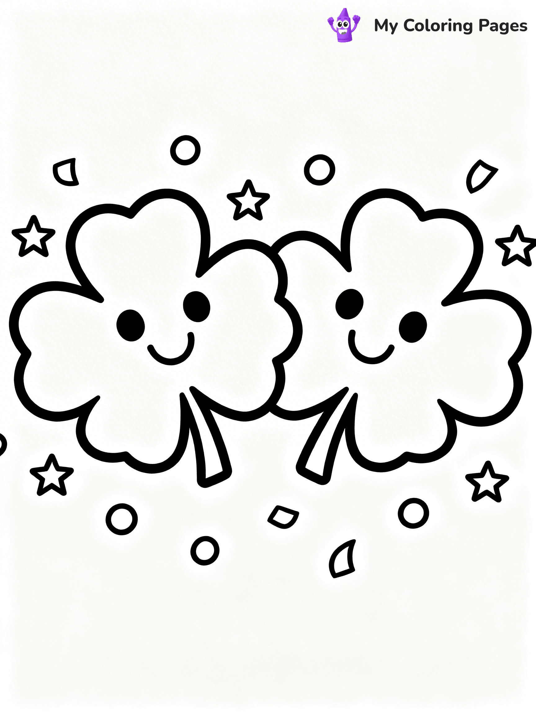 Shamrock Coloring Pages - 7