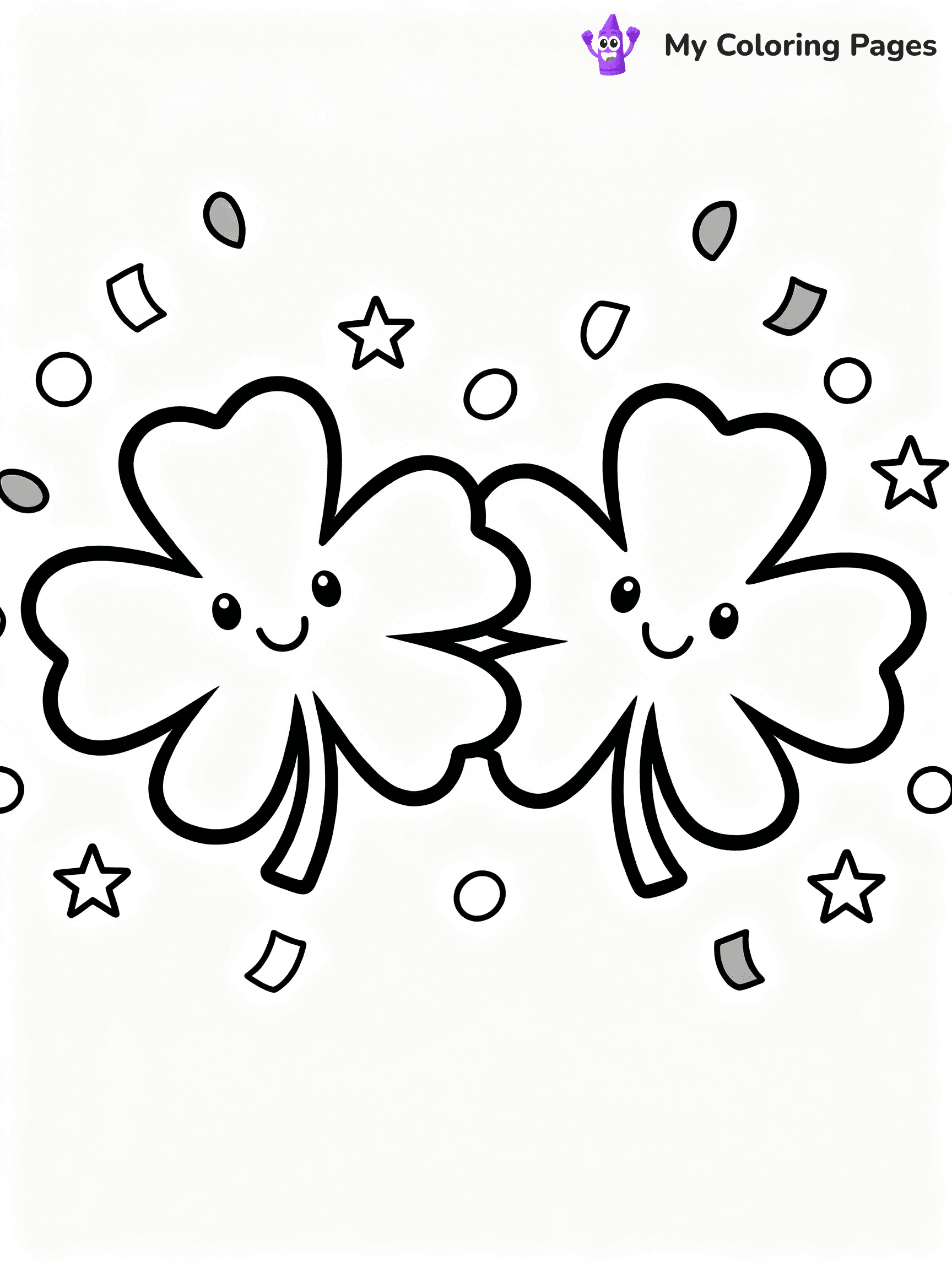 Shamrock Coloring Pages - 6