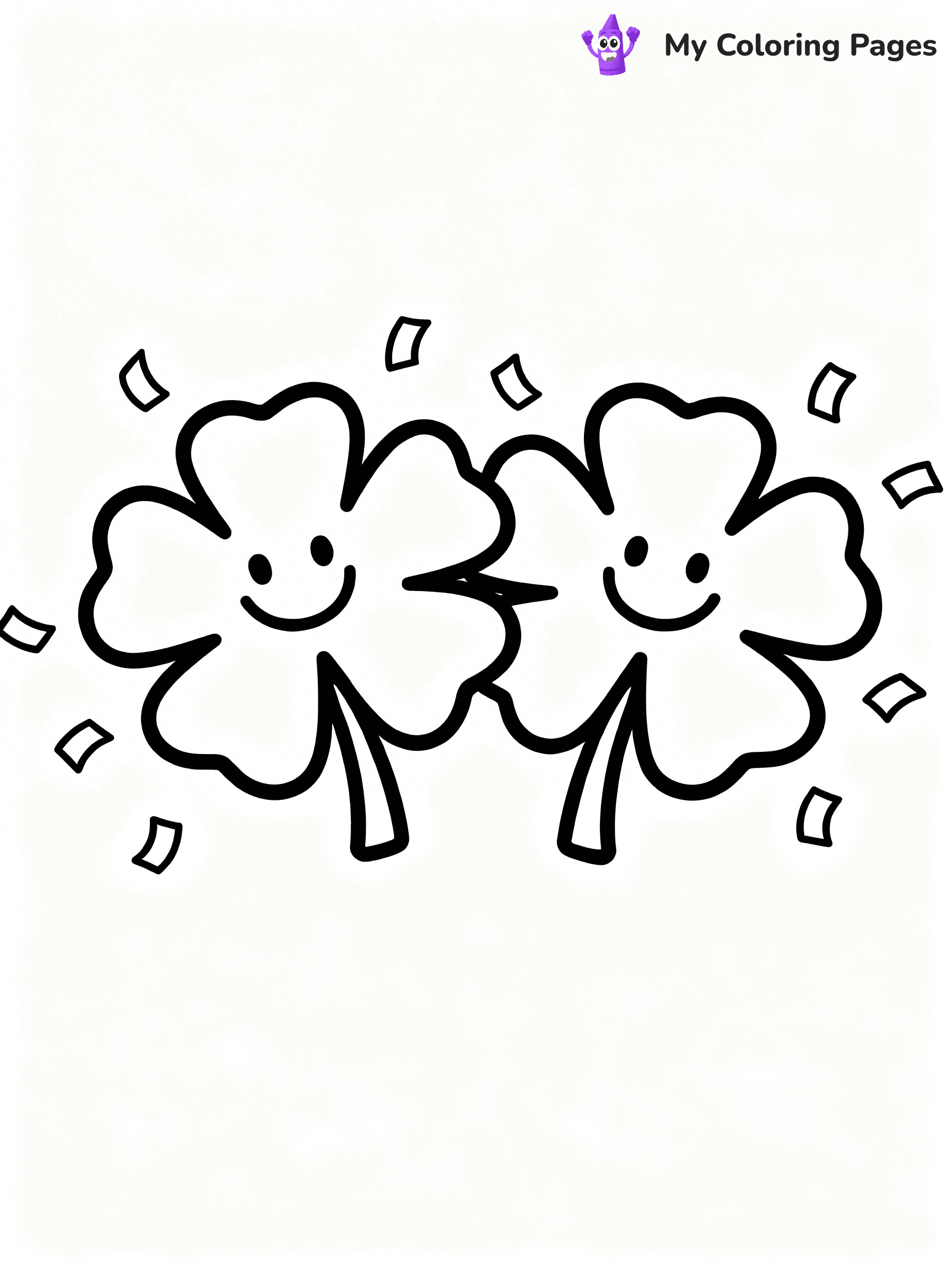 Shamrock Coloring Pages - 5