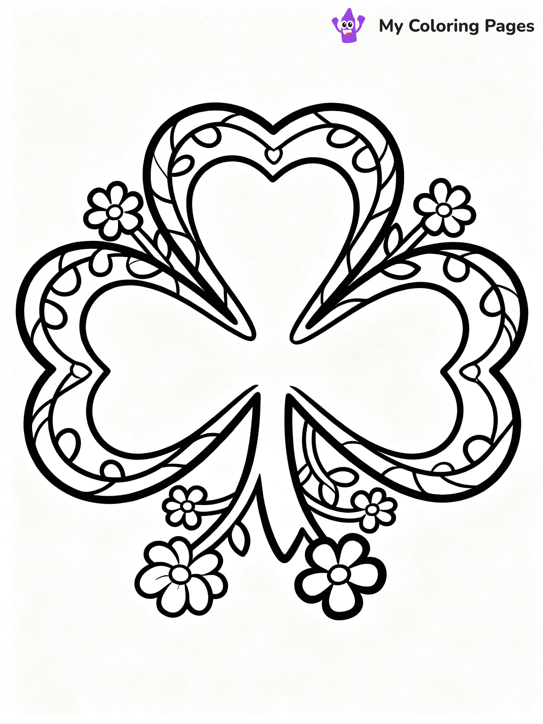 Shamrock Coloring Pages - 3