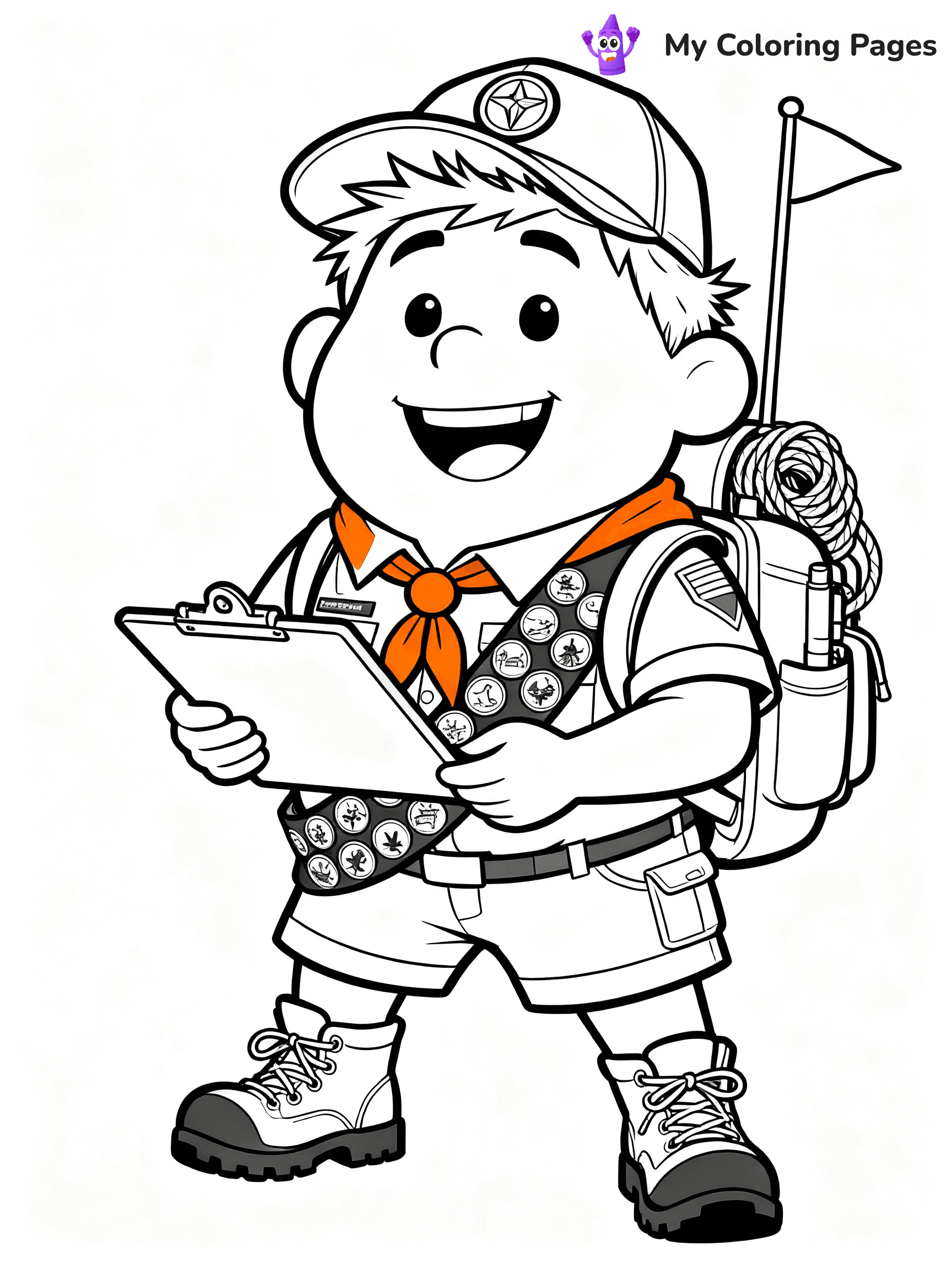 Up House Coloring Pages No Balloons - 20