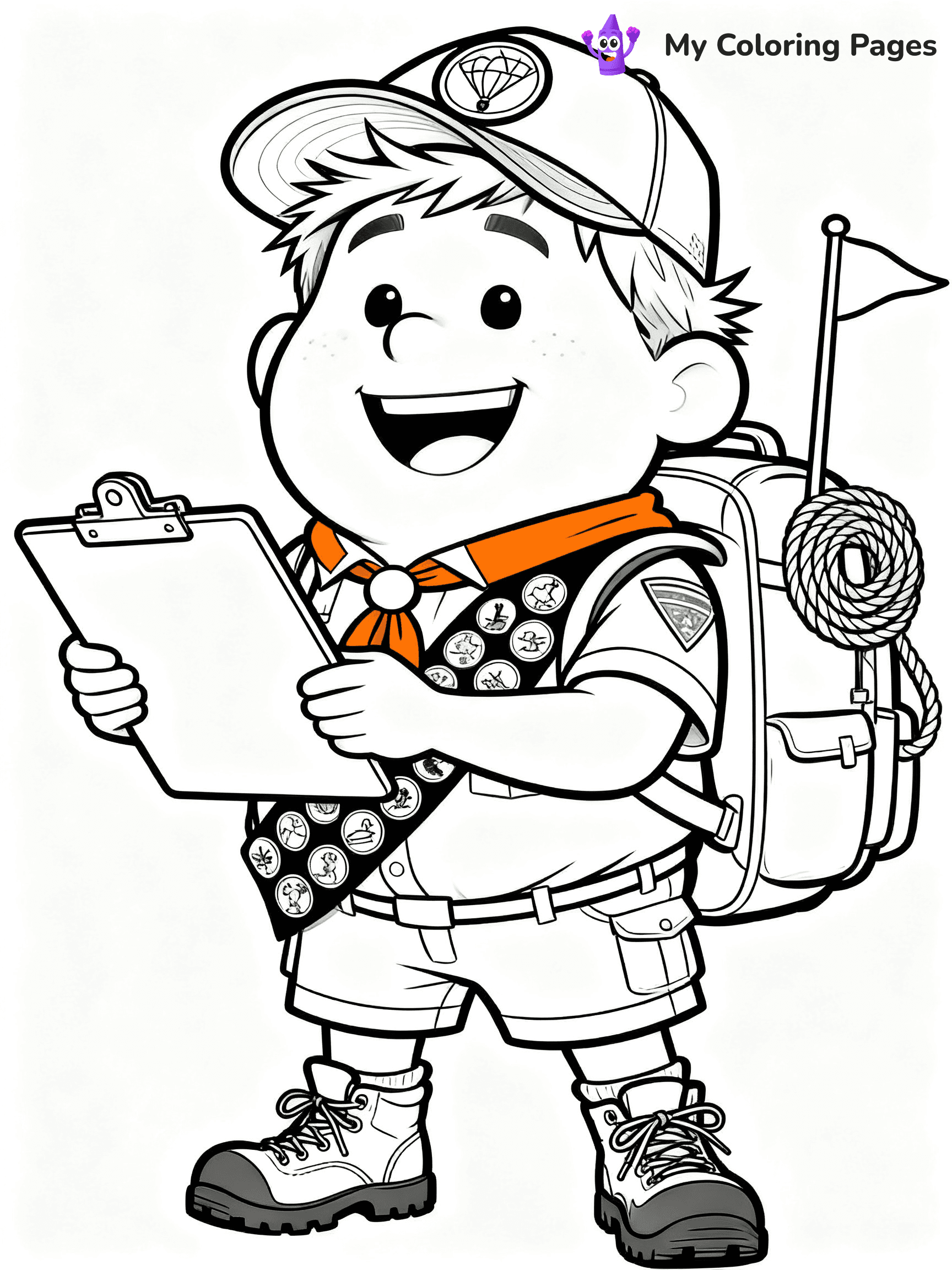 Up House Coloring Pages No Balloons - 19