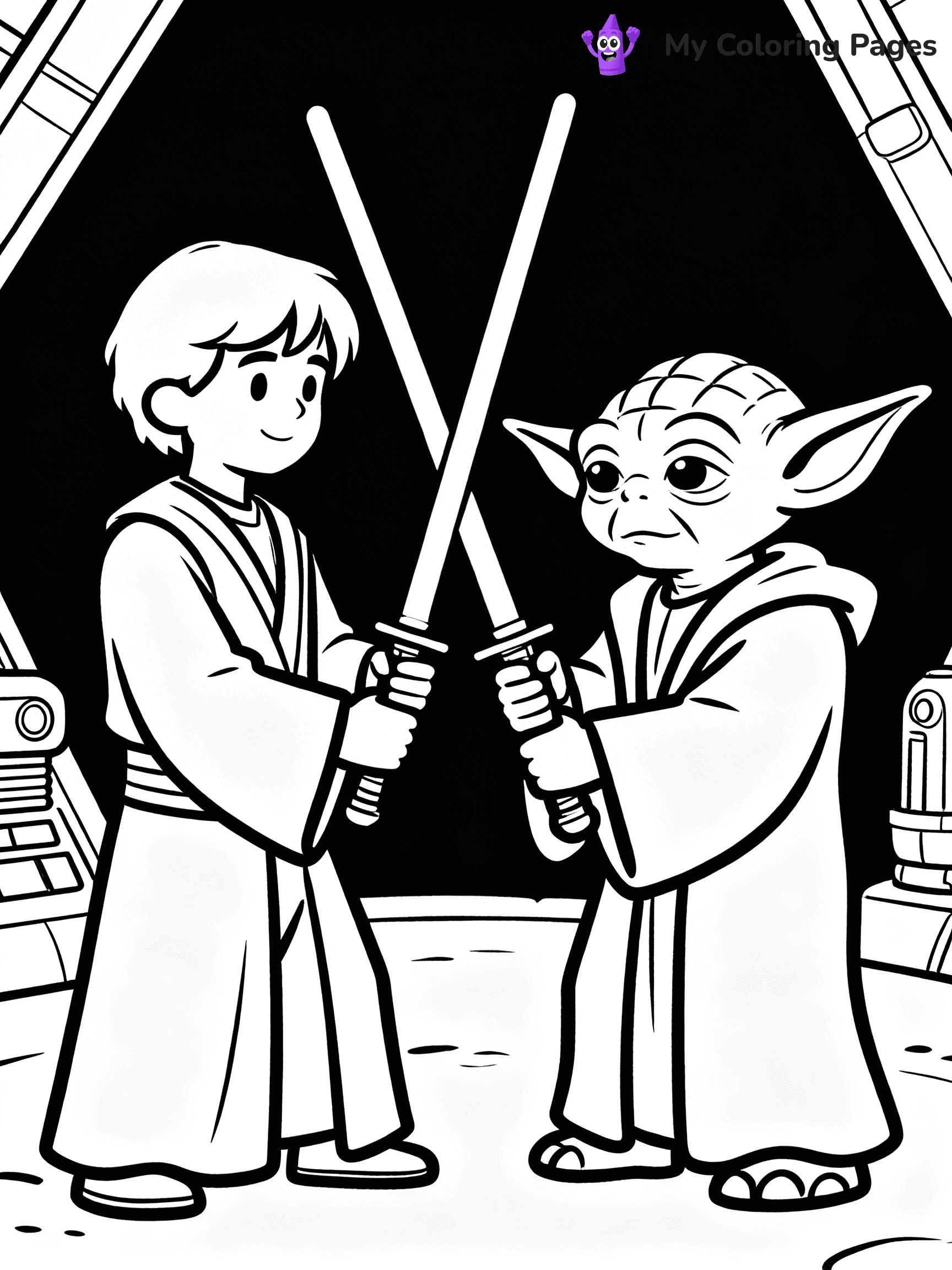 Luke Skywalker Coloring Pages - 16