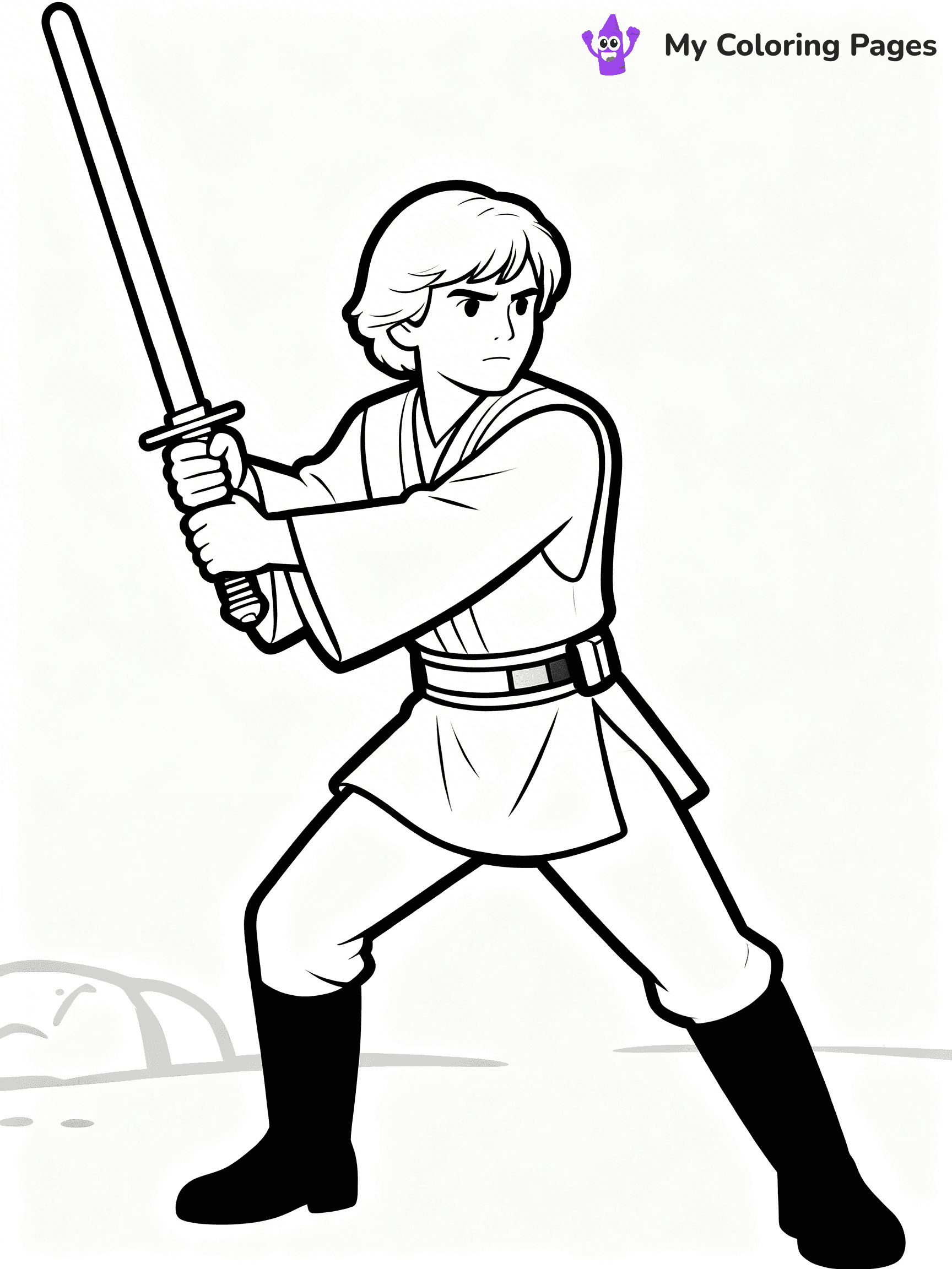 Luke Skywalker Coloring Pages - 11