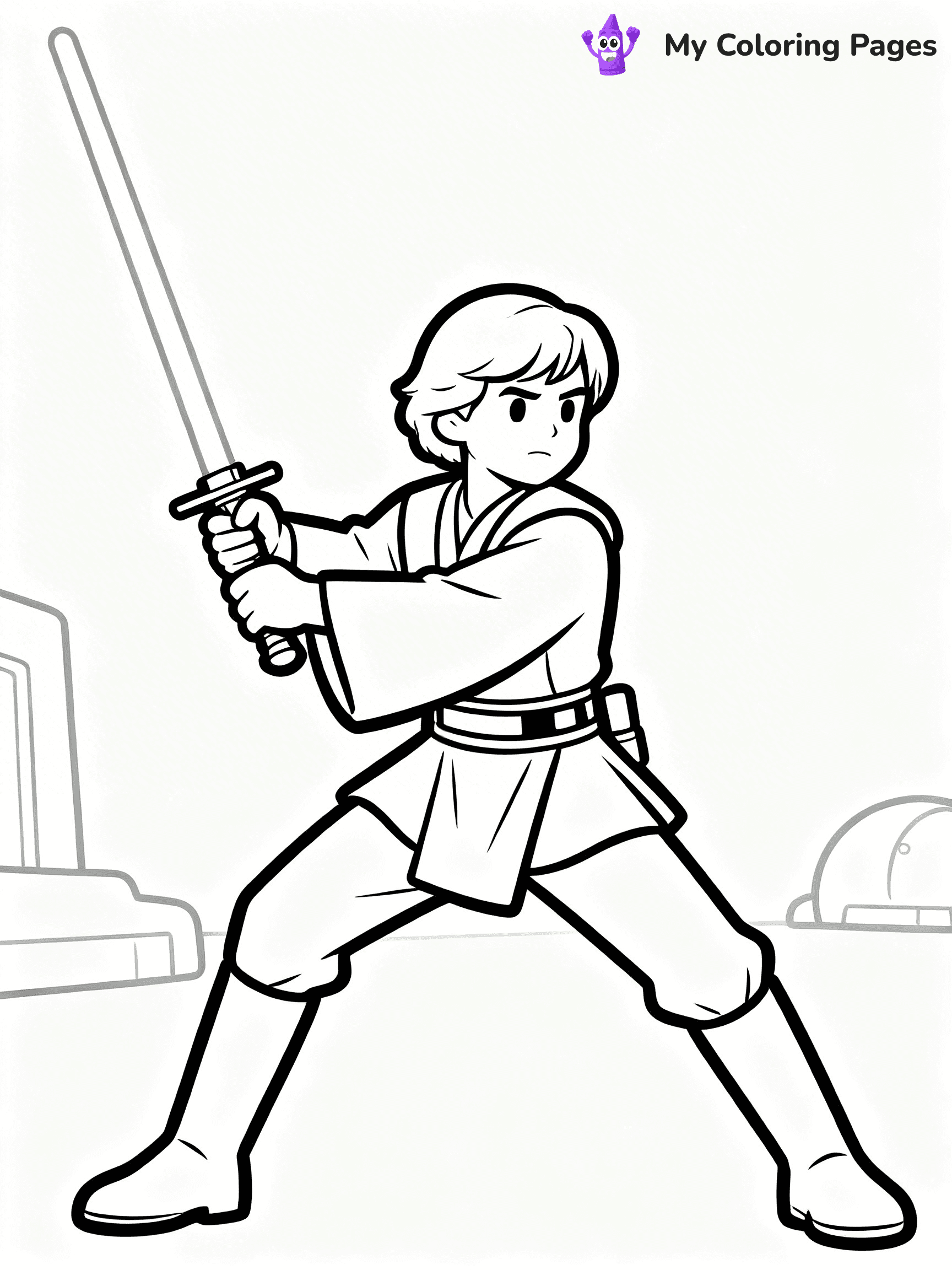 Luke Skywalker Coloring Pages - 9