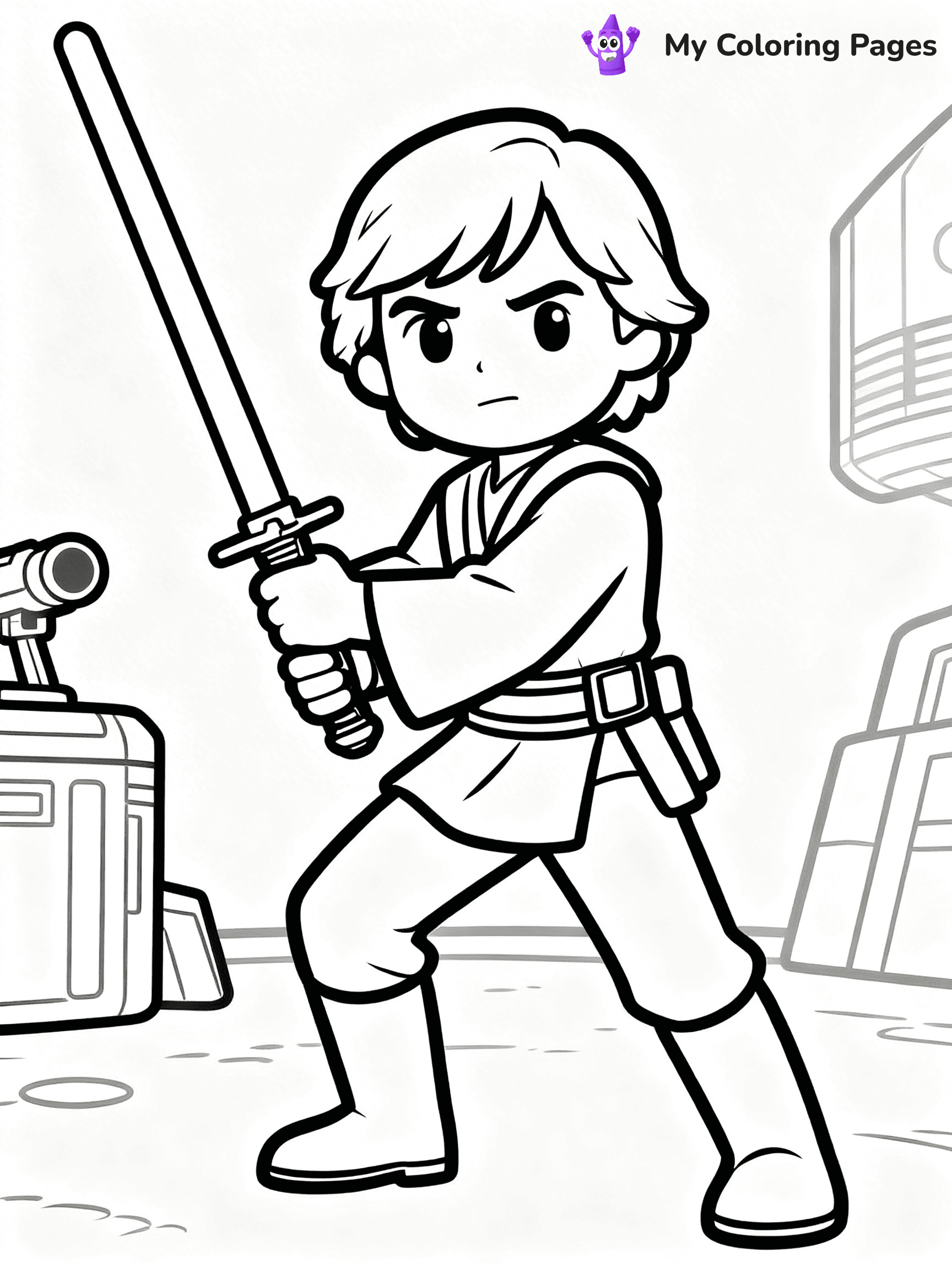 Luke Skywalker Coloring Pages - 8