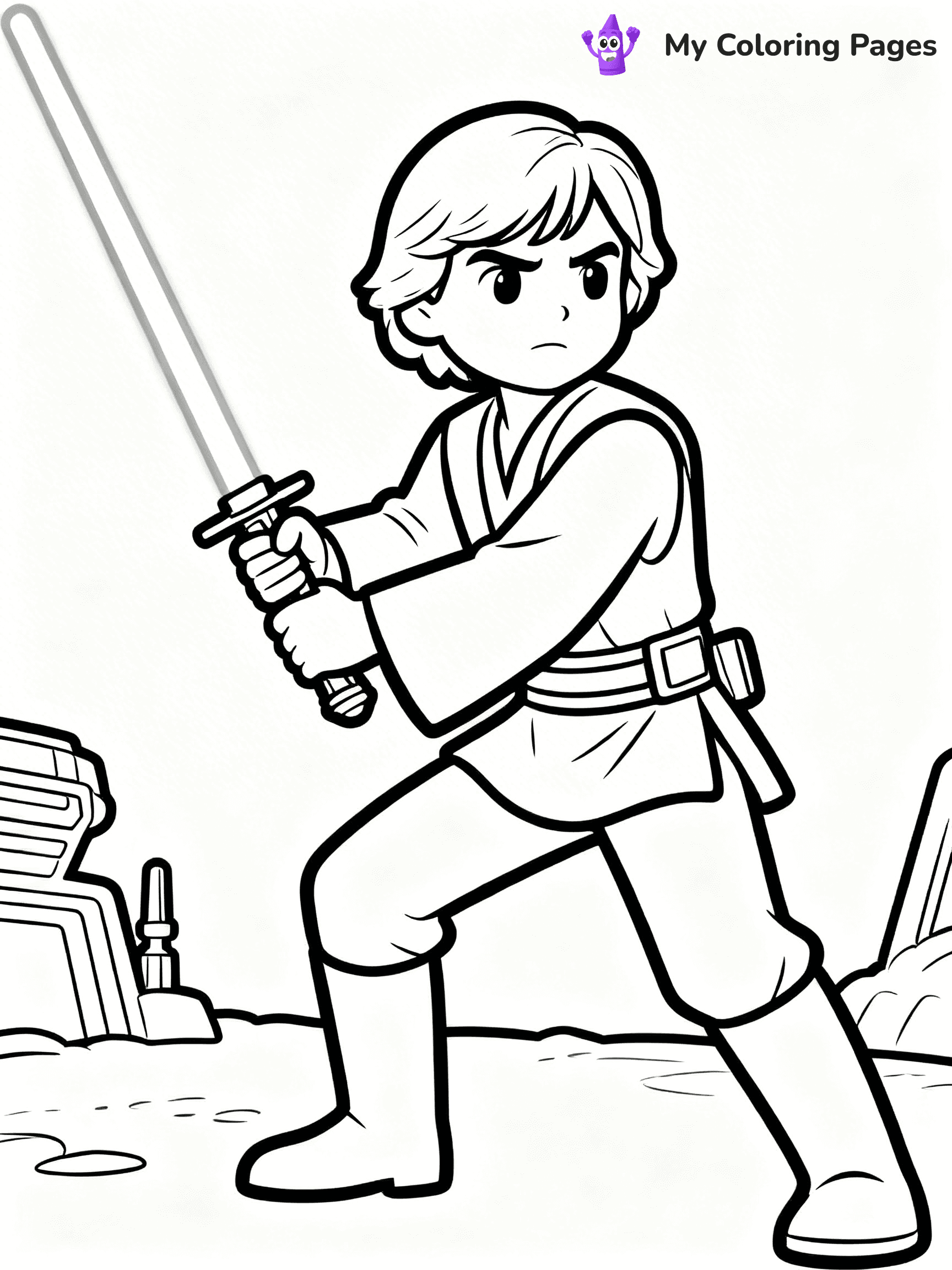 Luke Skywalker Coloring Pages - 7