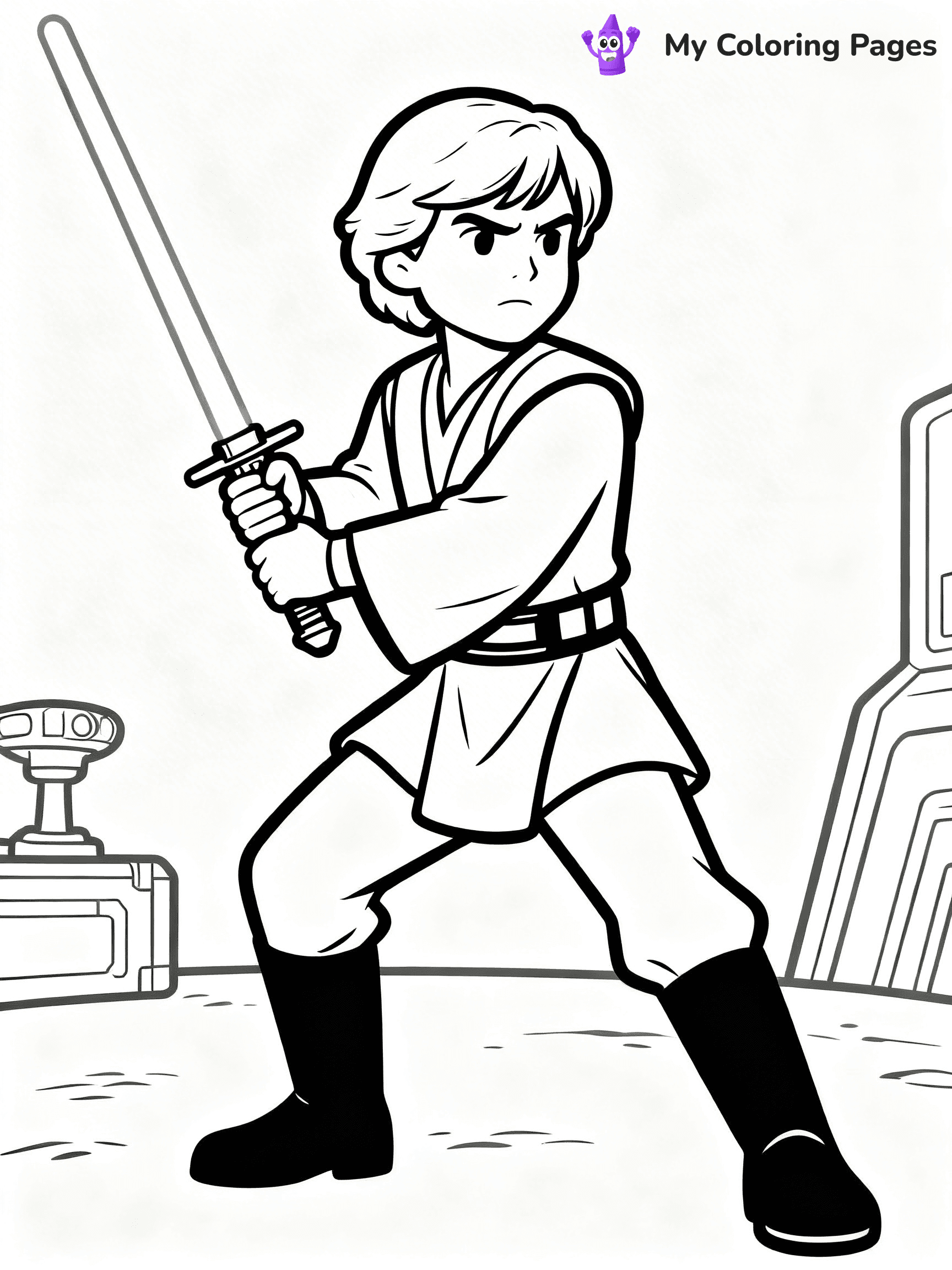 Luke Skywalker Coloring Pages - 6