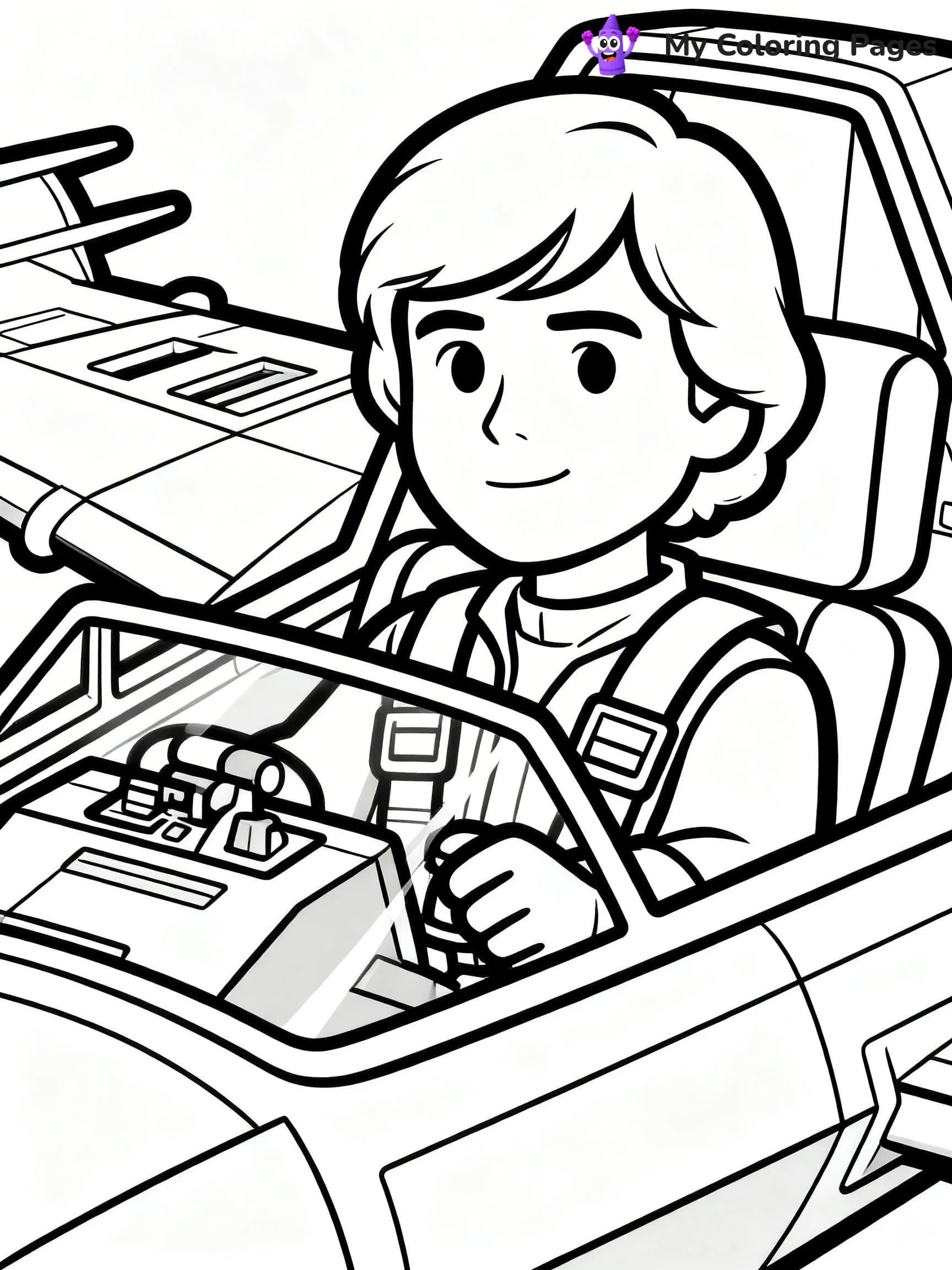 Luke Skywalker Coloring Pages - 3