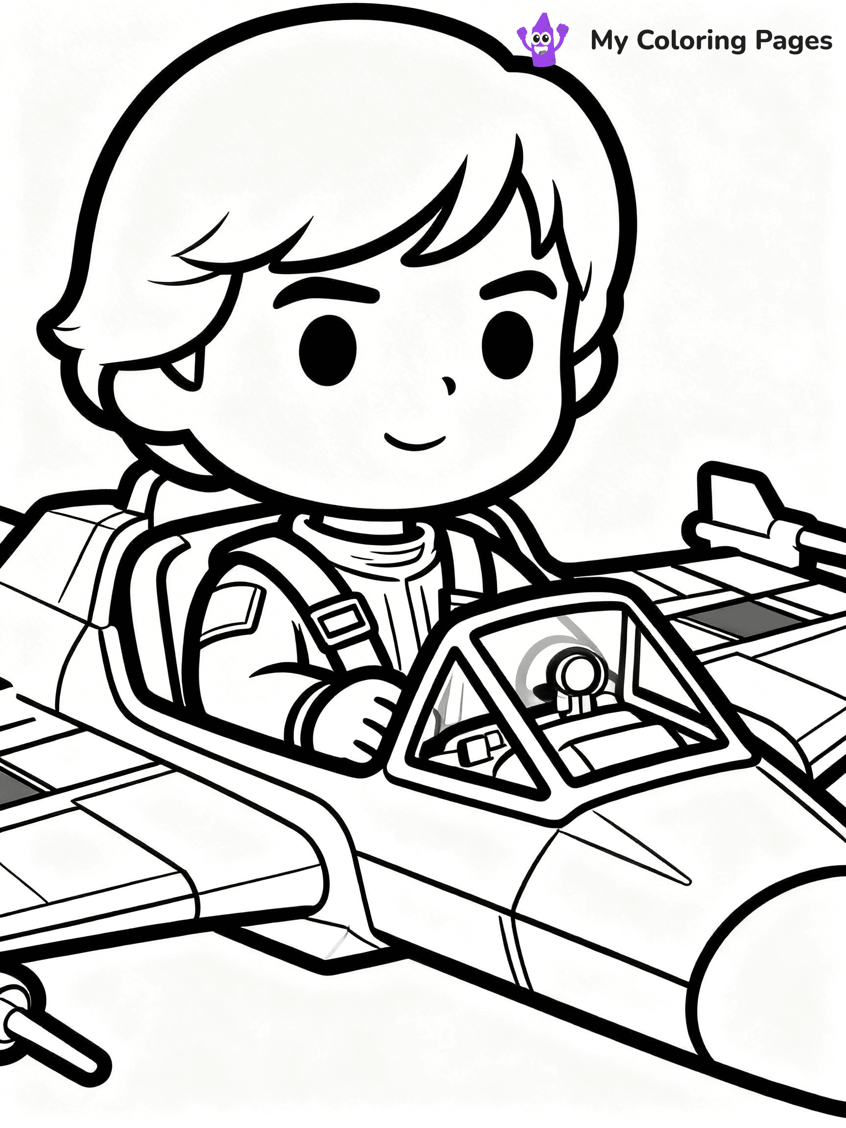 Luke Skywalker Coloring Pages - 2