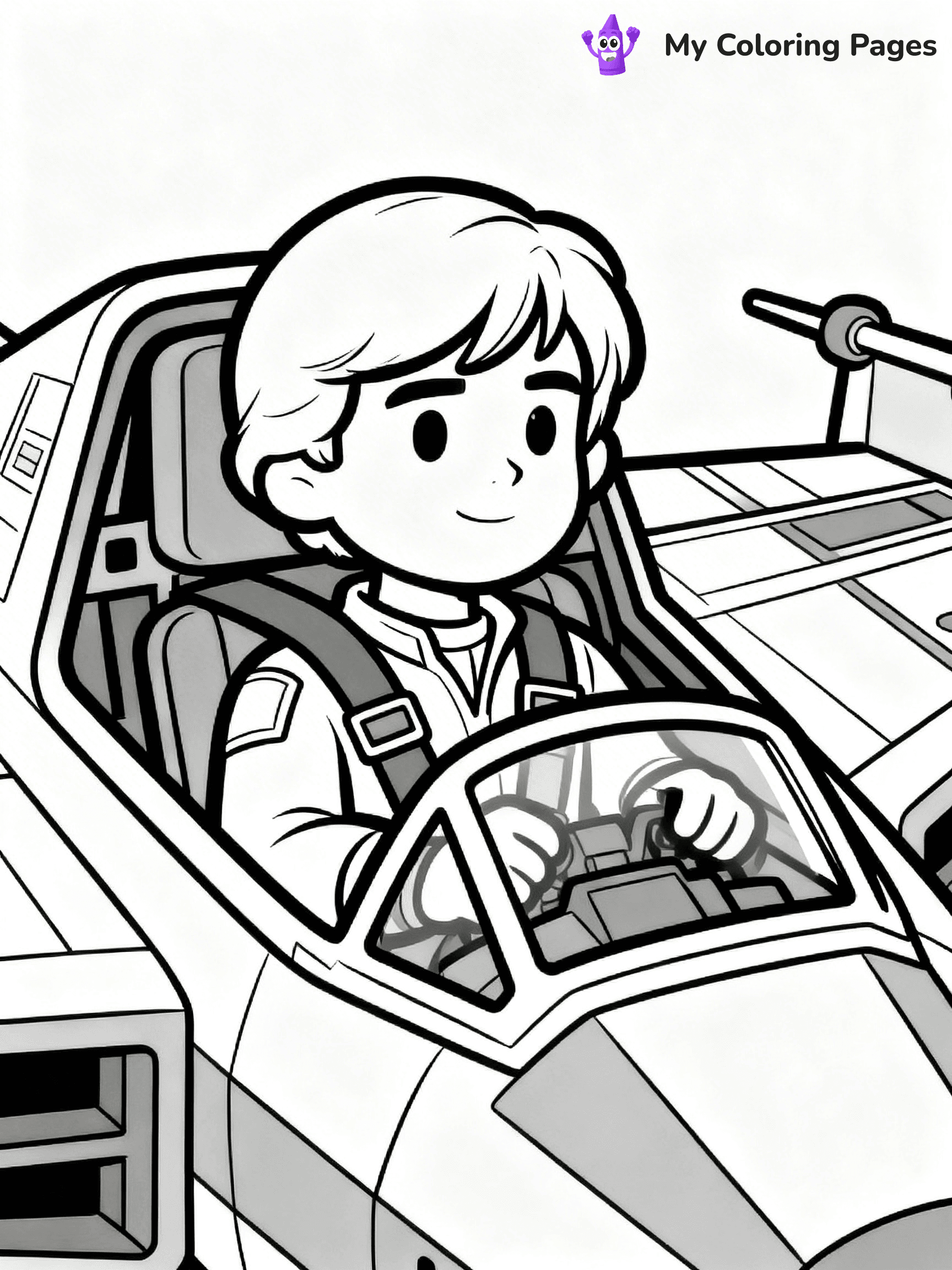 Luke Skywalker Coloring Pages - 1